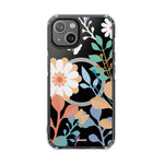 Whimsical Floral Symphony - Magnetic Clear iPhone Case