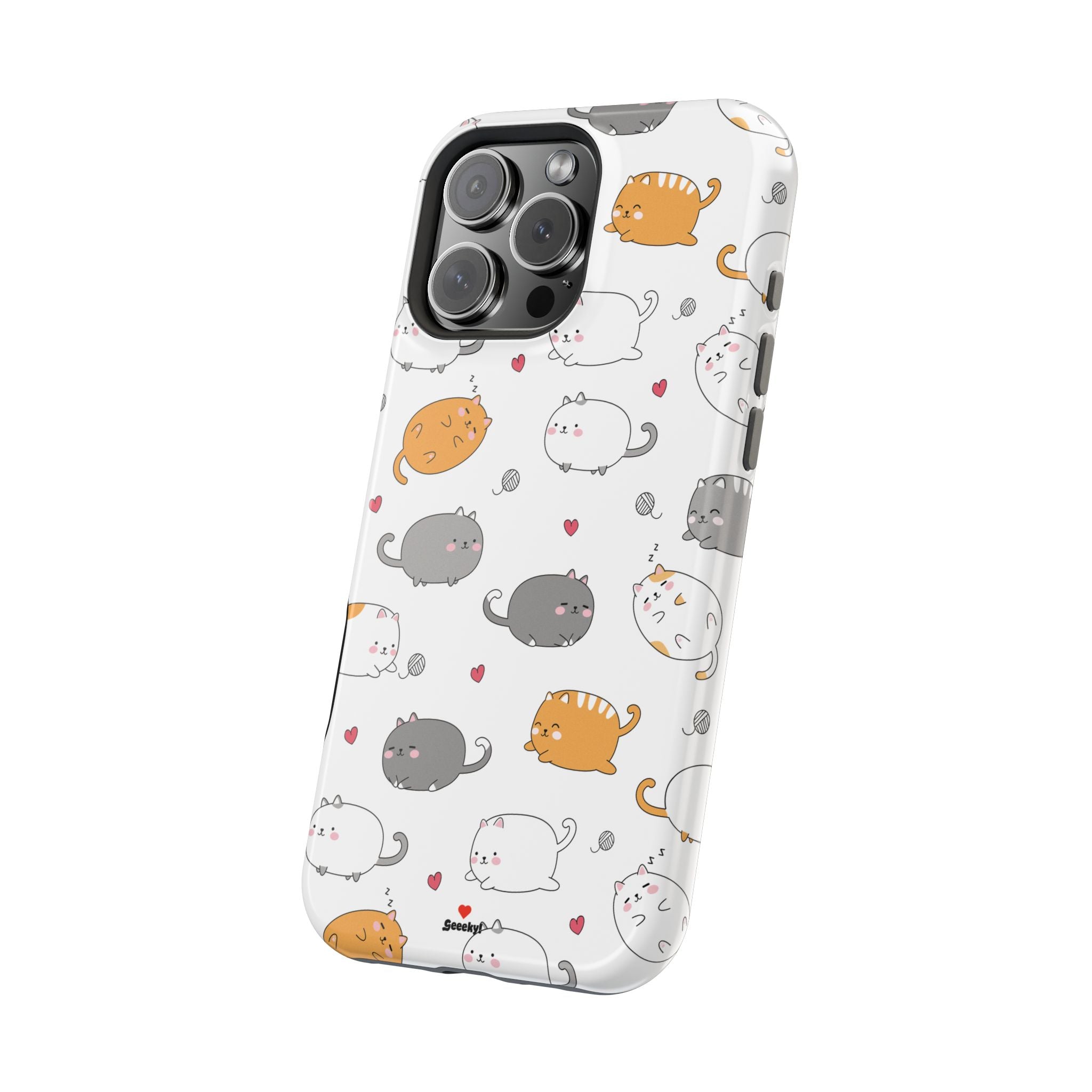 Chubby Cat Cuddle – Magnetic Tough iPhone Case