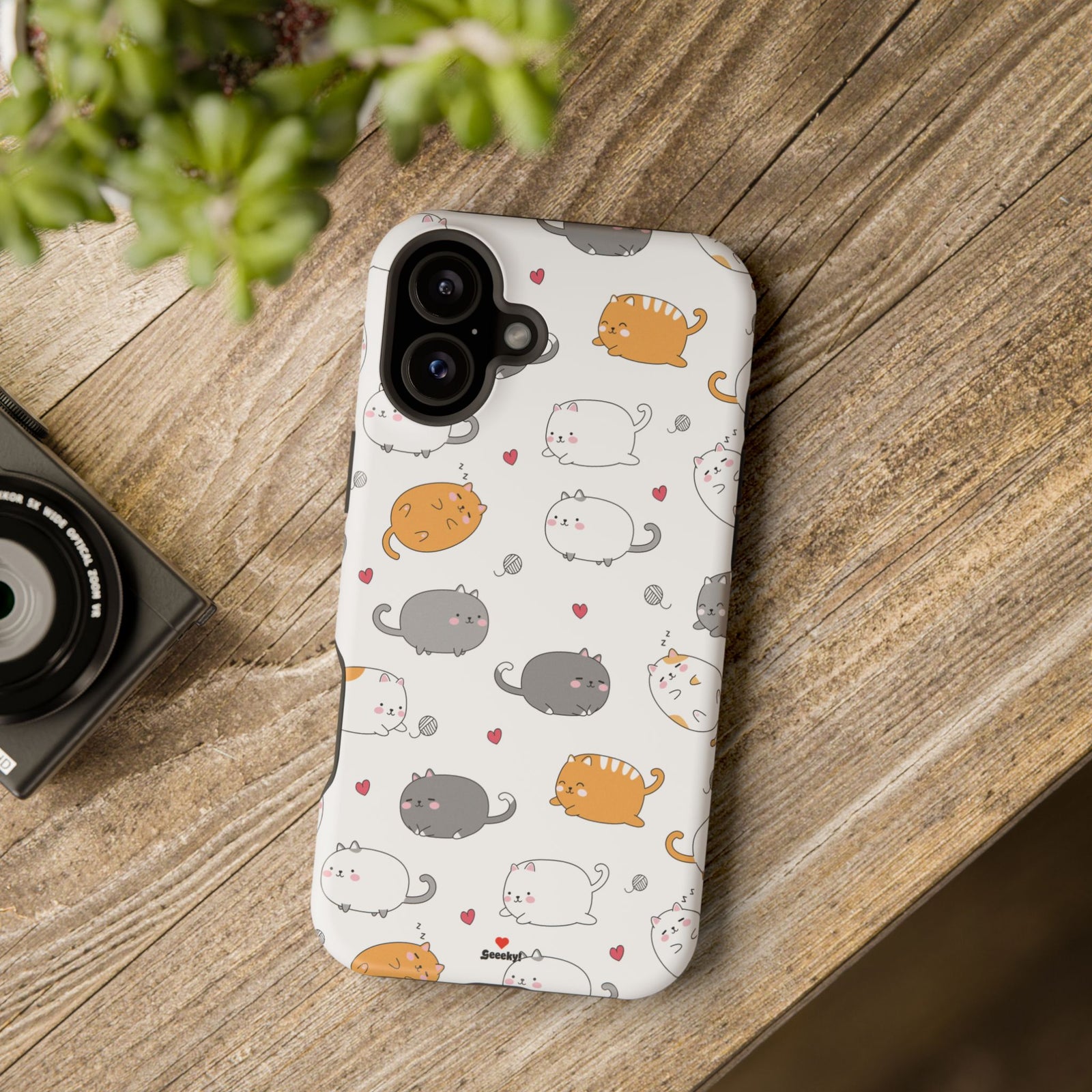 Chubby Cat Cuddle – Magnetic Tough iPhone Case