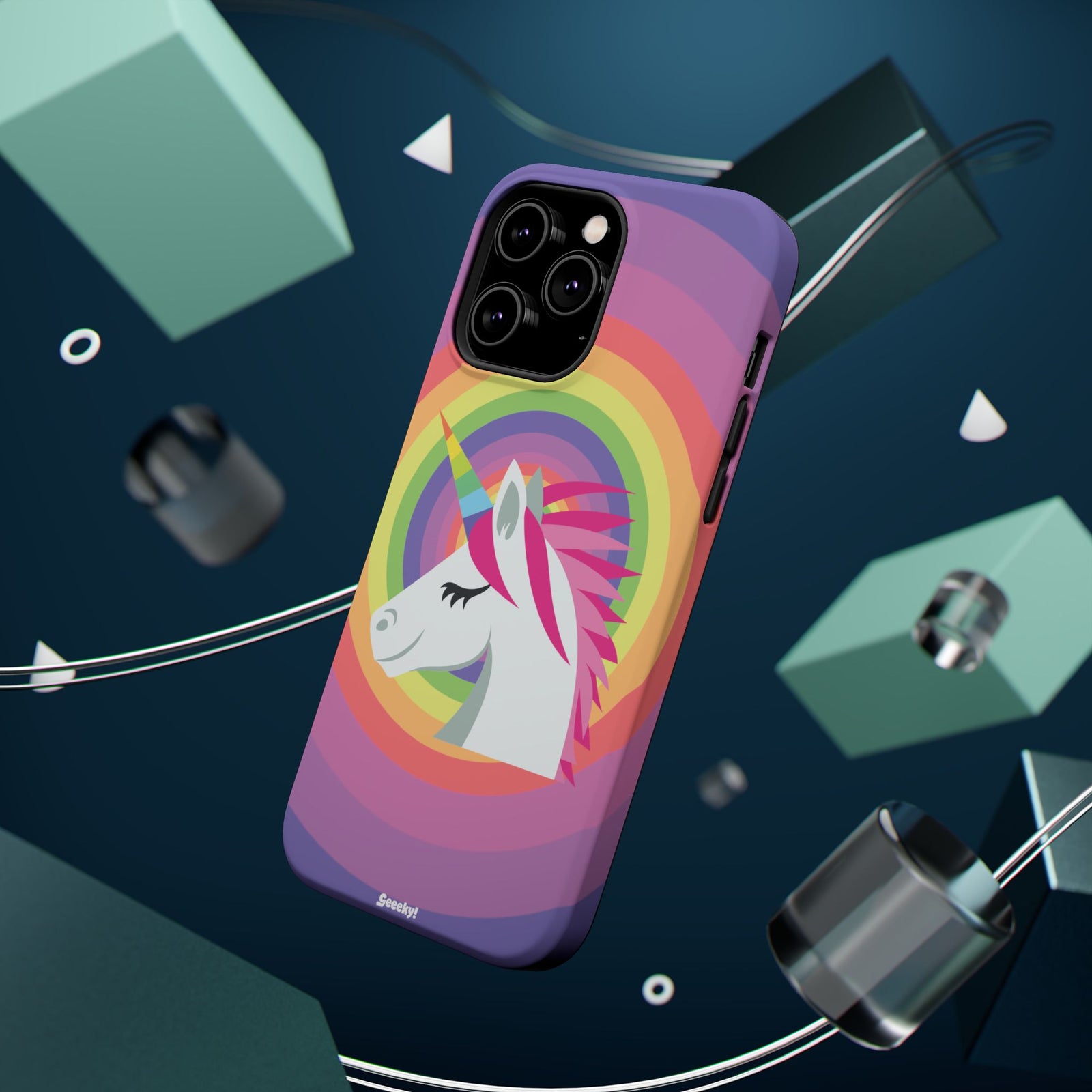 Unicorn’s Rainbow Radiance – Magnetic Tough iPhone Case