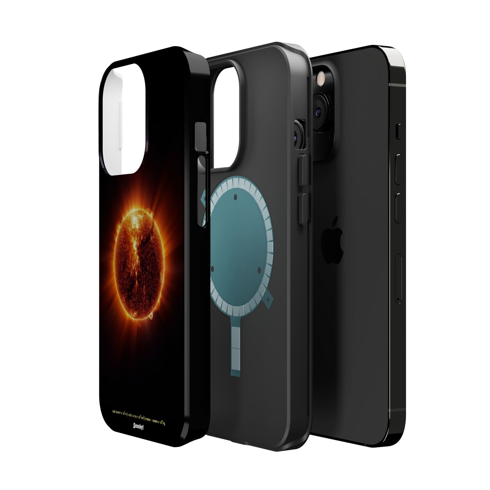 Red Solar Flare – Magnetic Tough iPhone Case