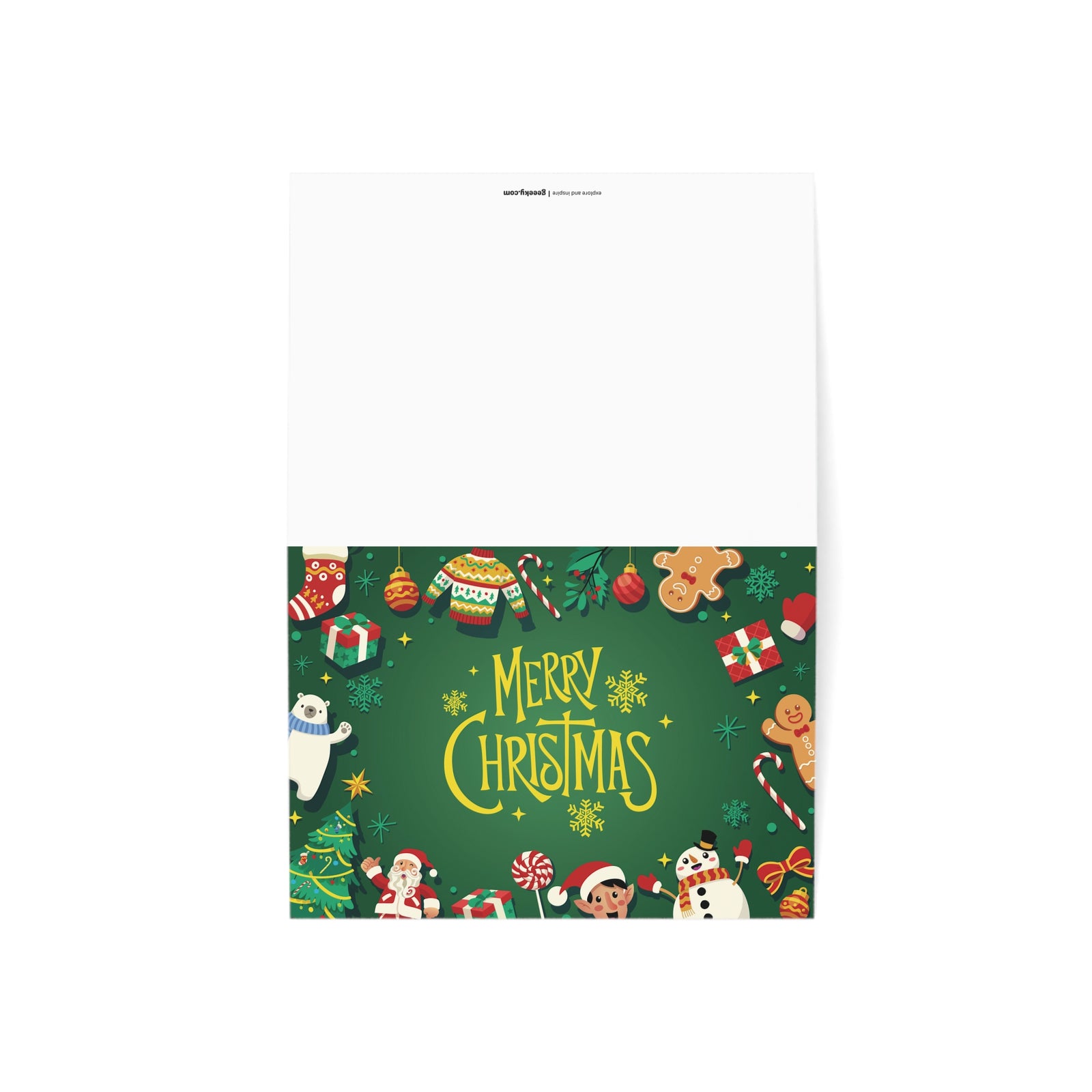 Festive Christmas Greeting Cards (10, 30, and 50 pcs)