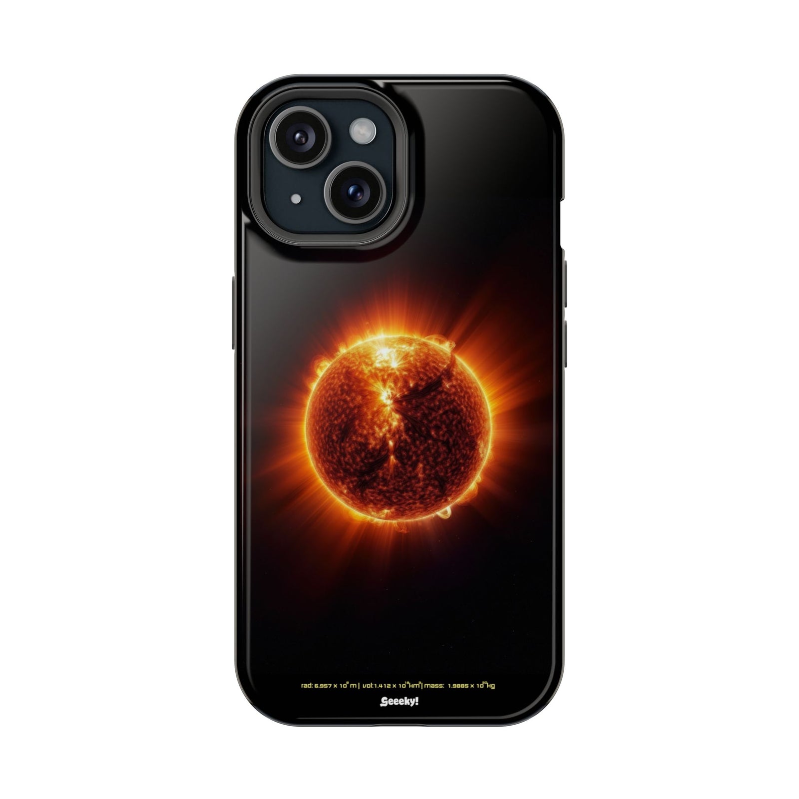 Red Solar Flare – Magnetic Tough iPhone Case