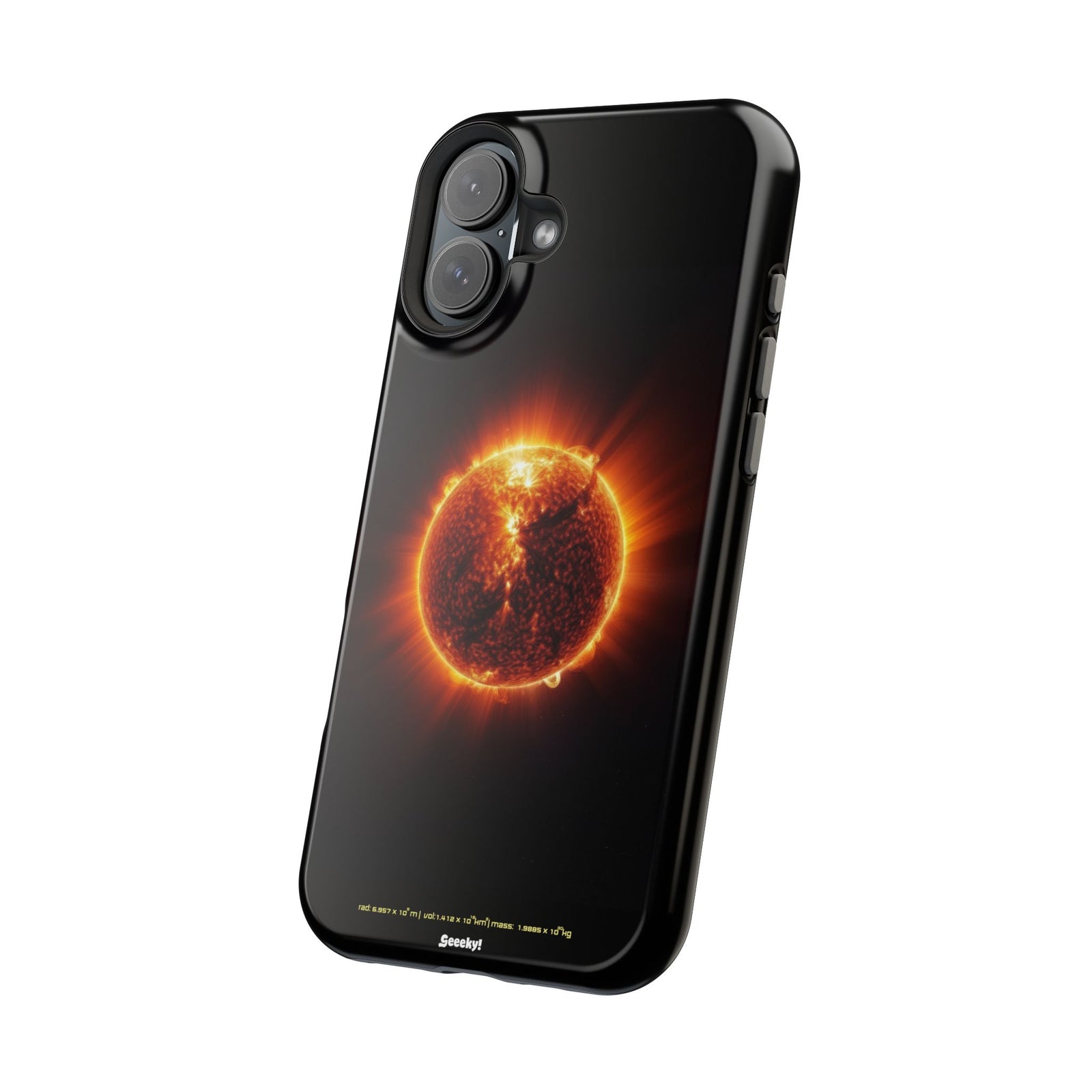 Red Solar Flare – Magnetic Tough iPhone Case