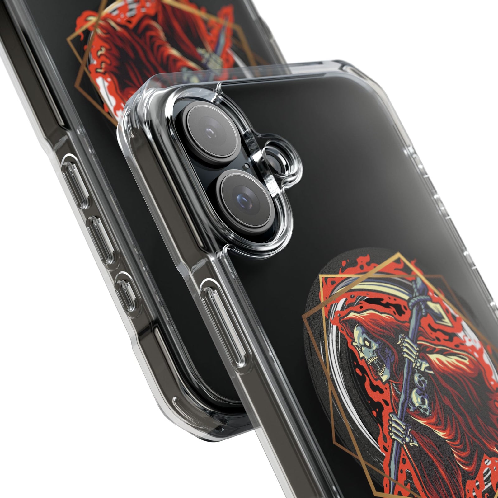 Fiery Reaper - Magnetic Clear iPhone Case