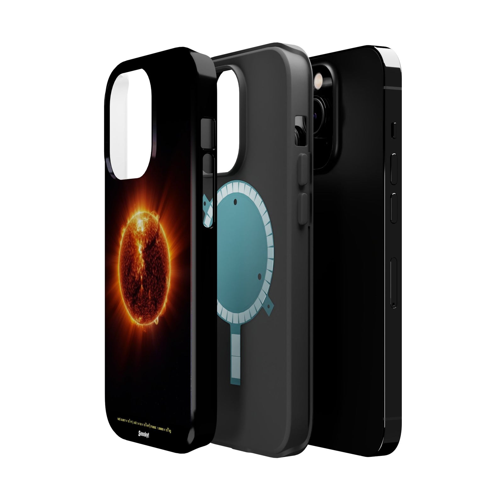 Red Solar Flare – Magnetic Tough iPhone Case