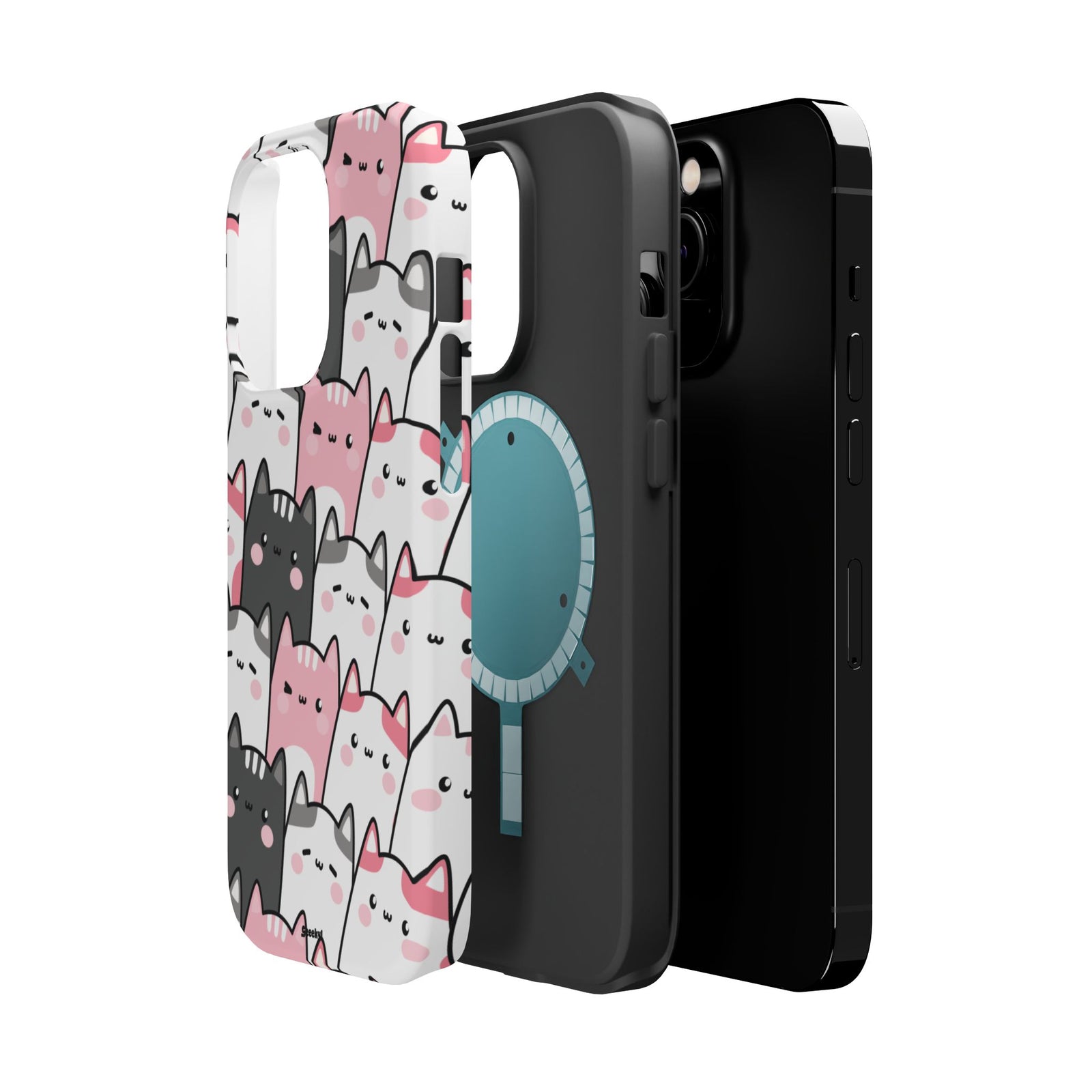 Chubby Cat Mega Cuddle – Magnetic Tough iPhone Case