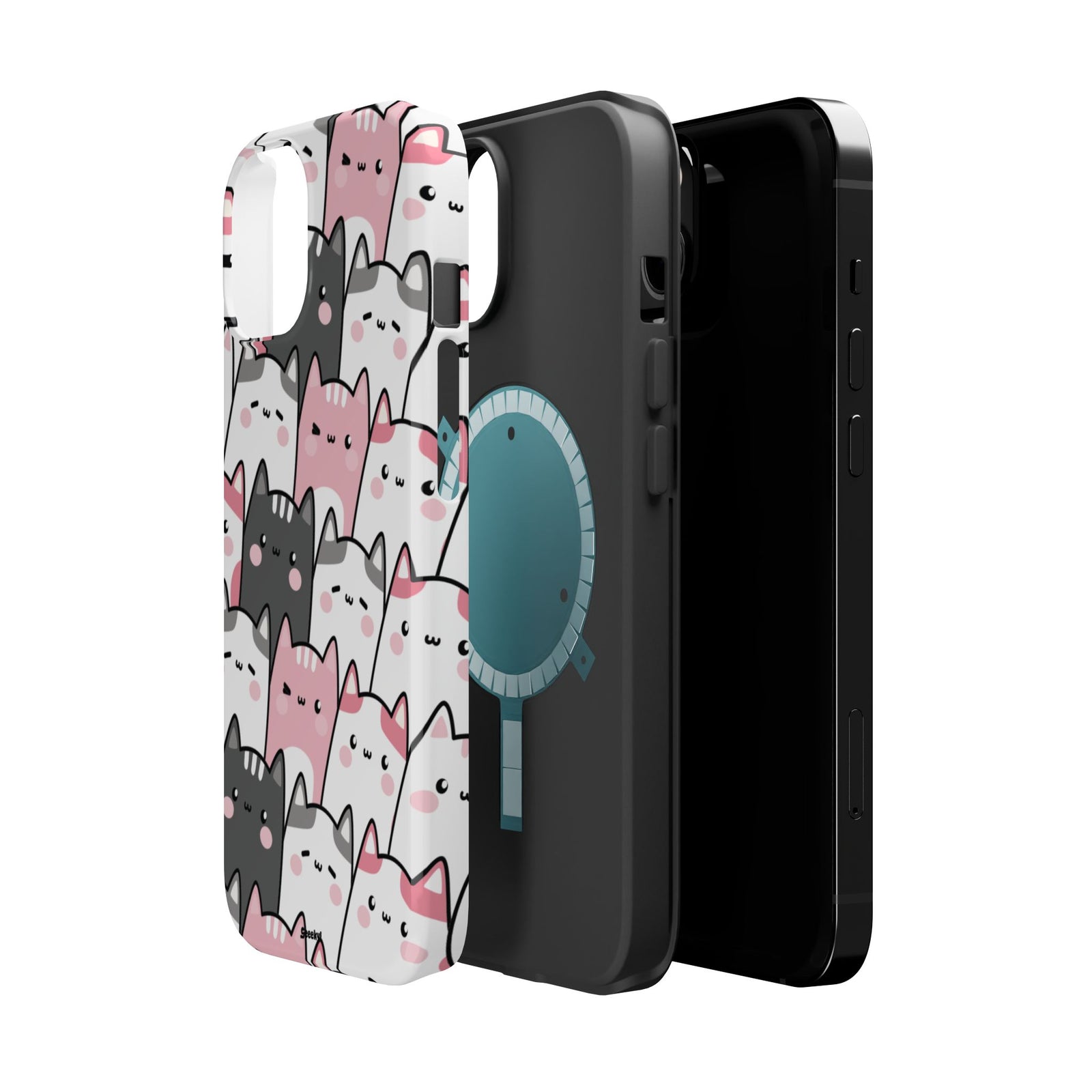 Chubby Cat Mega Cuddle – Magnetic Tough iPhone Case