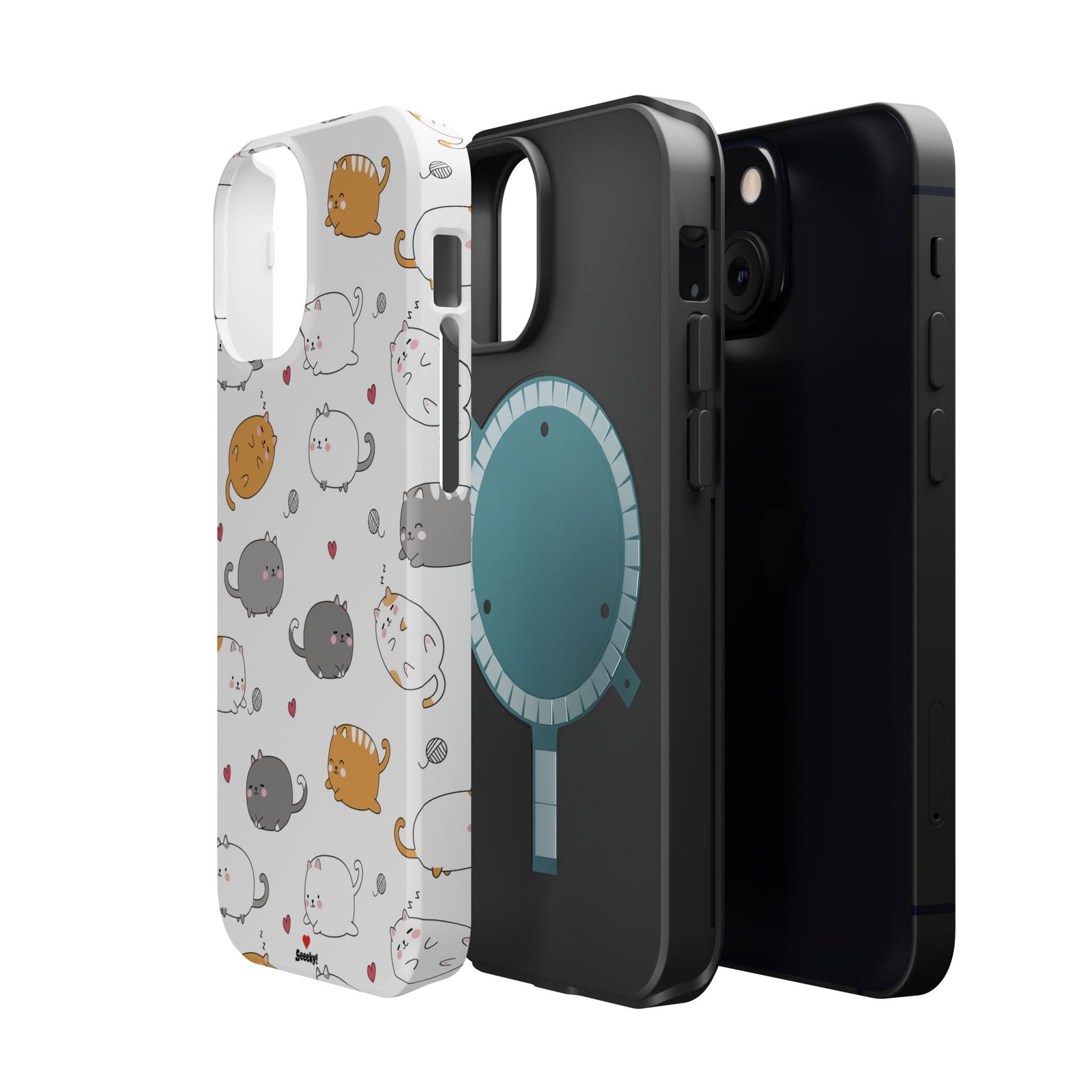 Chubby Cat Cuddle – Magnetic Tough iPhone Case