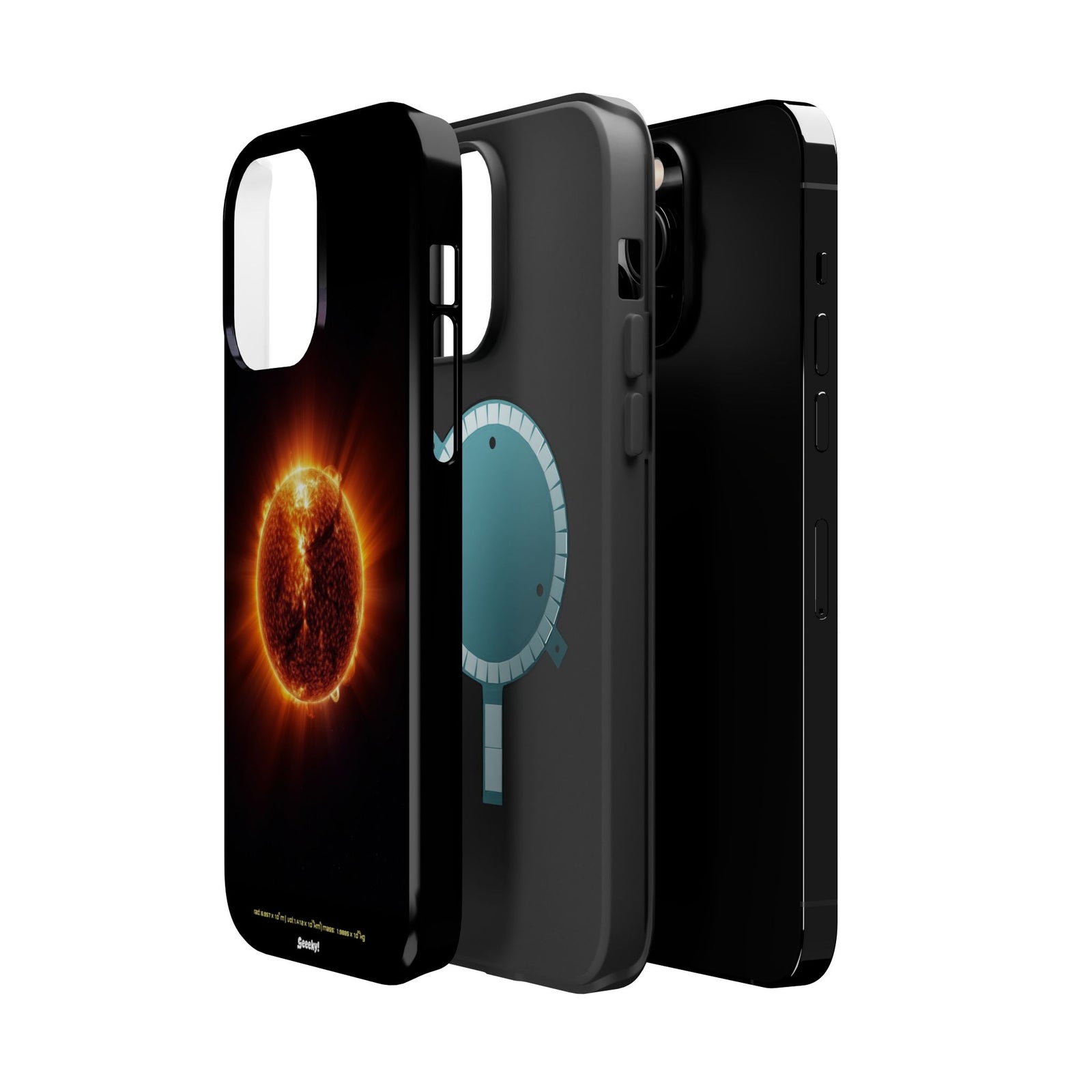 Red Solar Flare – Magnetic Tough iPhone Case