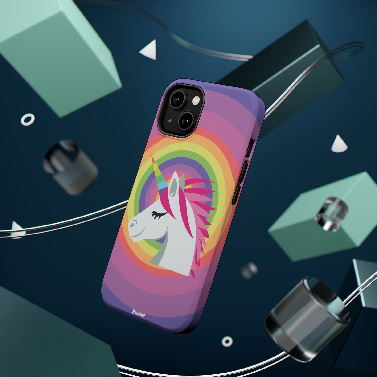 Unicorn’s Rainbow Radiance – Magnetic Tough iPhone Case