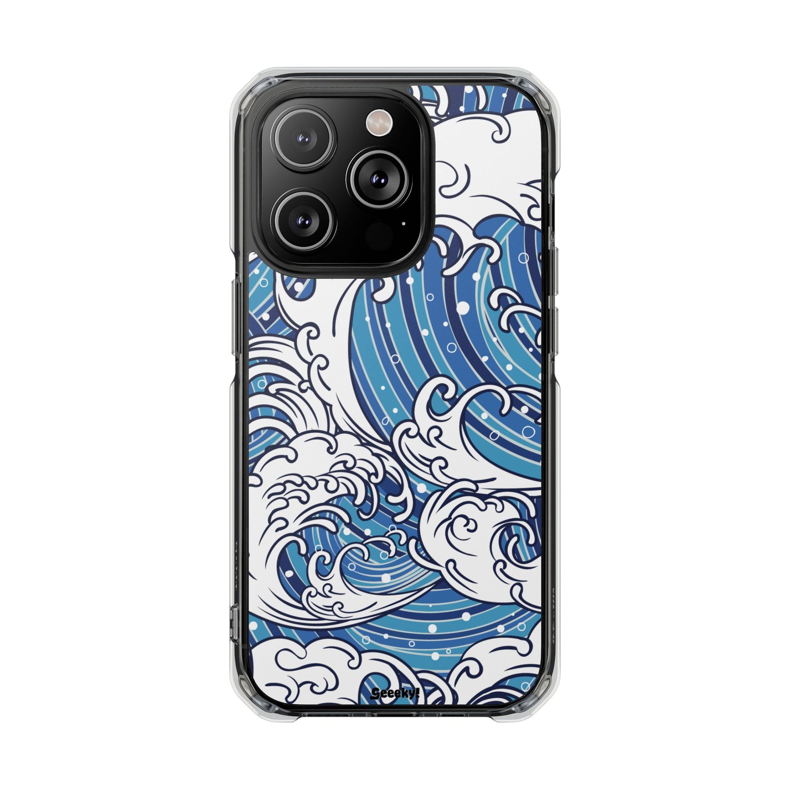 Umi-Nami – Japanese Wave - Magnetic Clear iPhone Case