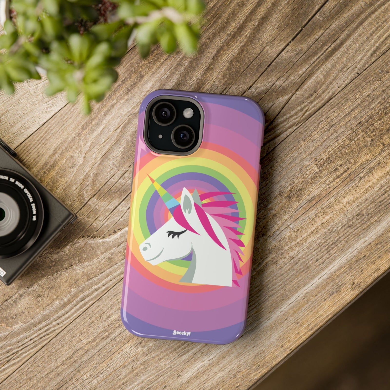 Unicorn’s Rainbow Radiance – Magnetic Tough iPhone Case