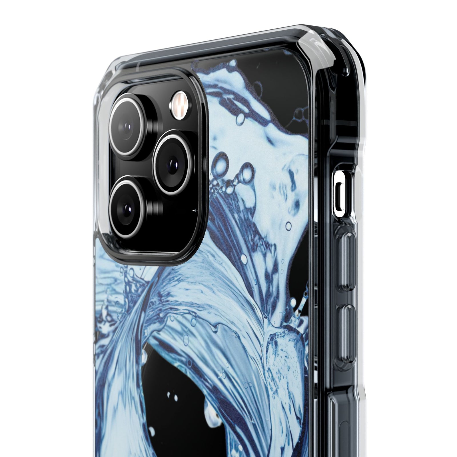 Aqua Surge - Magnetic Clear iPhone Case