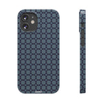 Blue Geometric Bliss – Slim iPhone Case