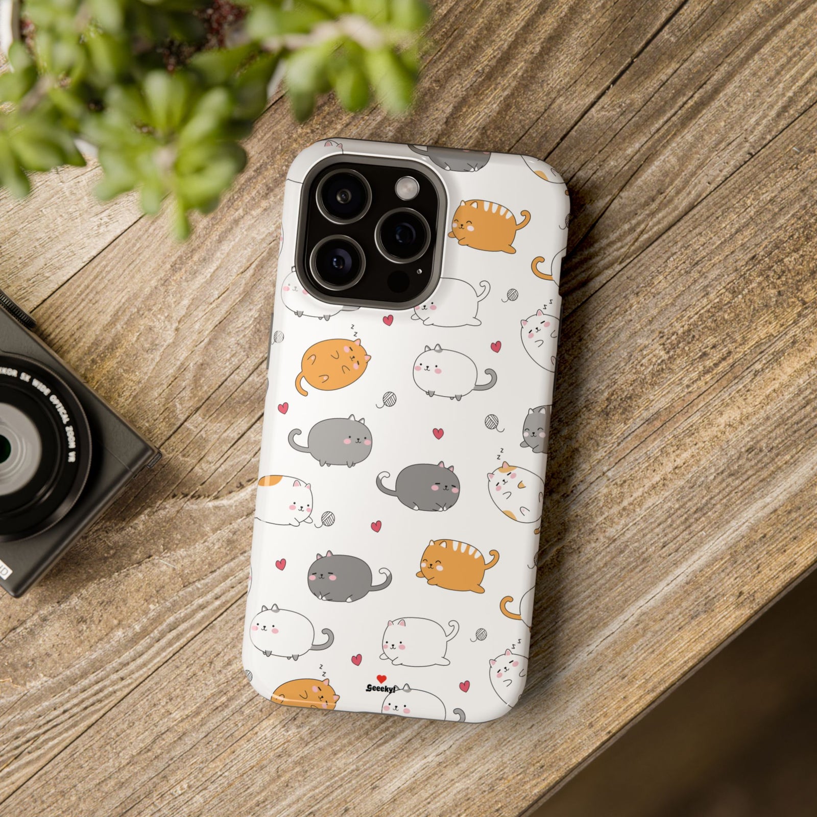 Chubby Cat Cuddle – Magnetic Tough iPhone Case