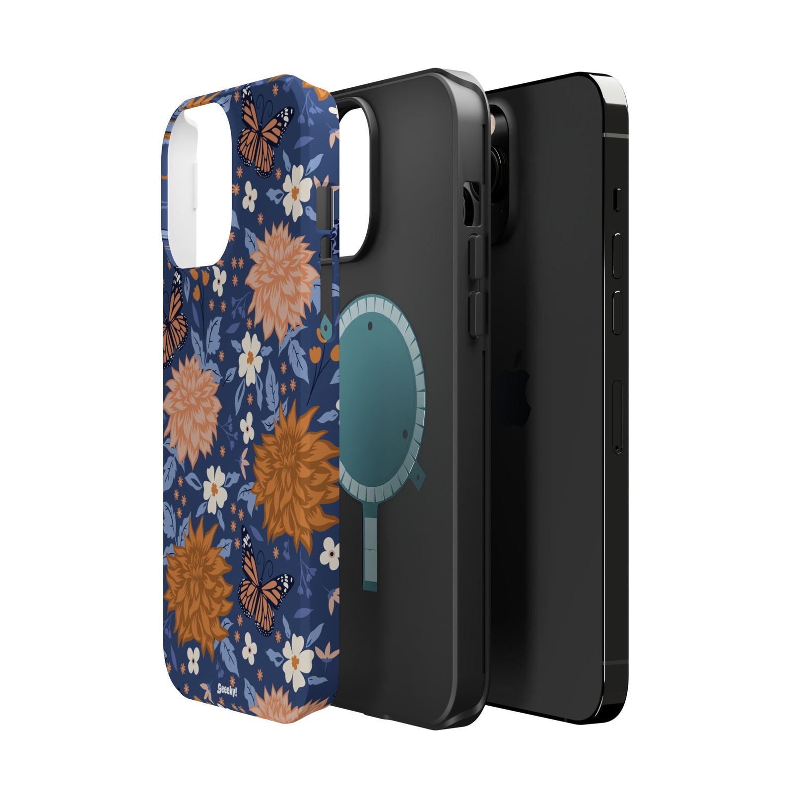 Floral Bliss – Magnetic Tough iPhone Case