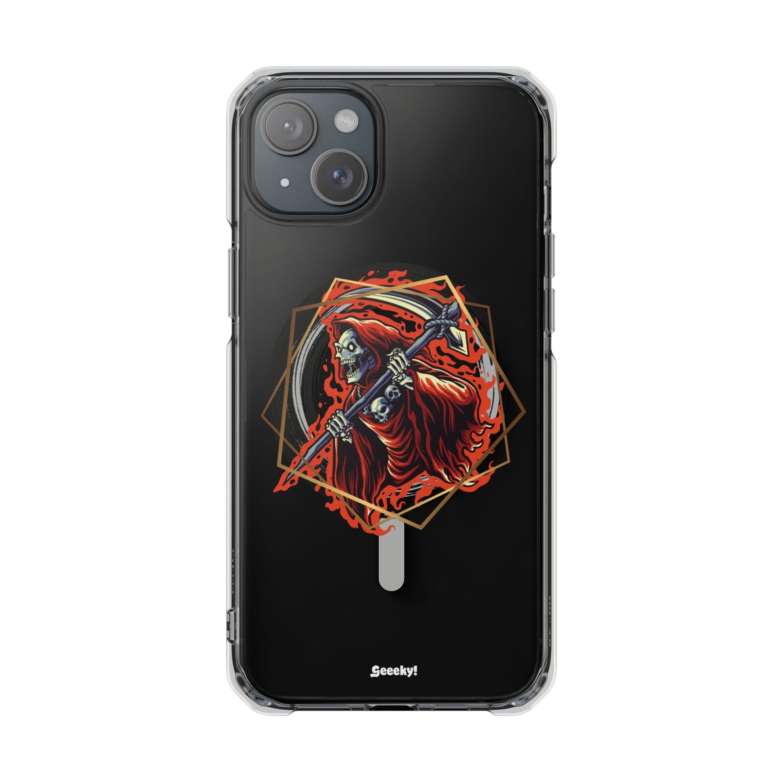 Fiery Reaper - Magnetic Clear iPhone Case