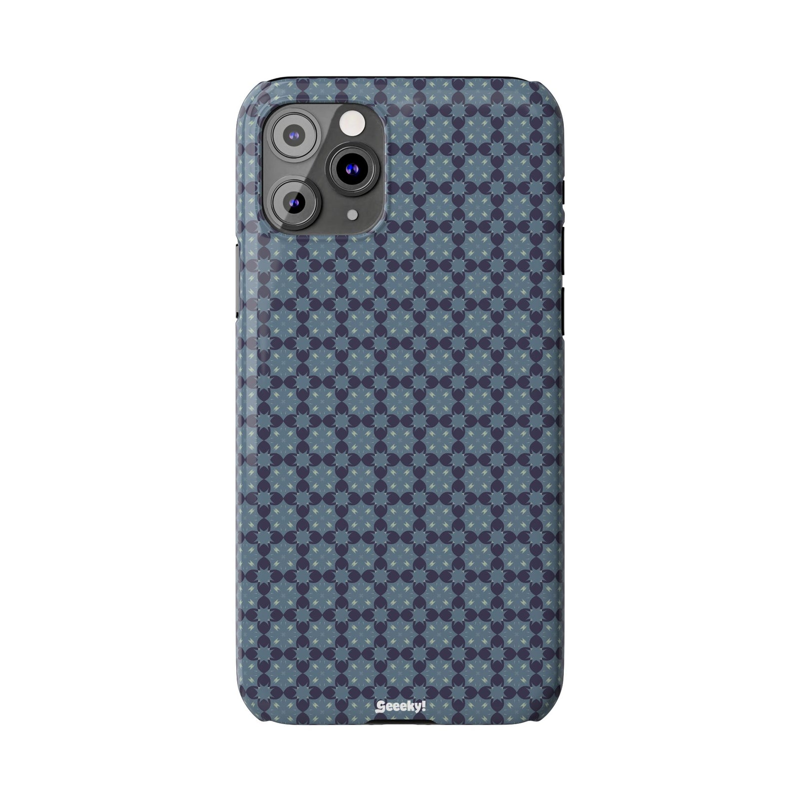 Blue Geometric Bliss – Slim iPhone Case