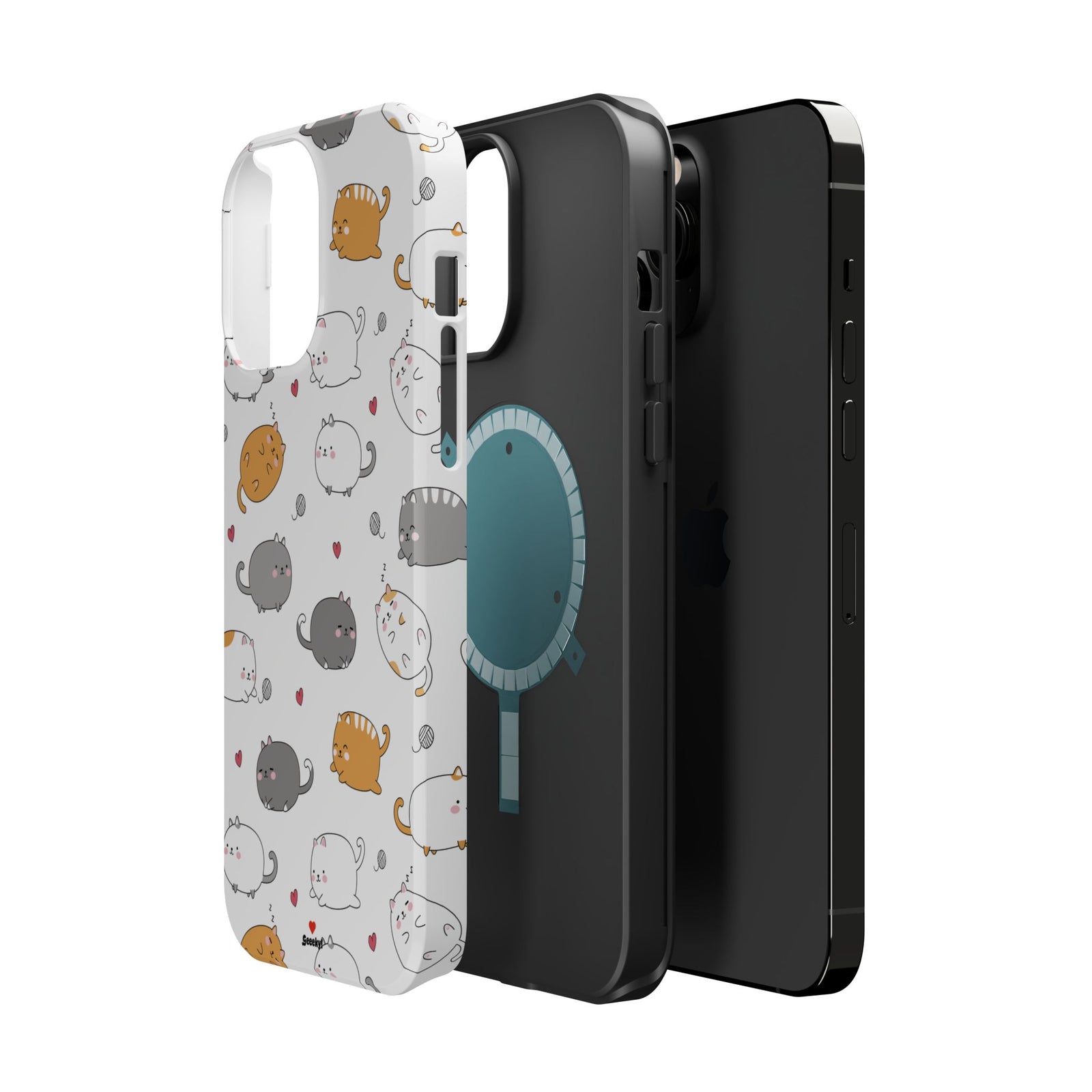 Chubby Cat Cuddle – Magnetic Tough iPhone Case