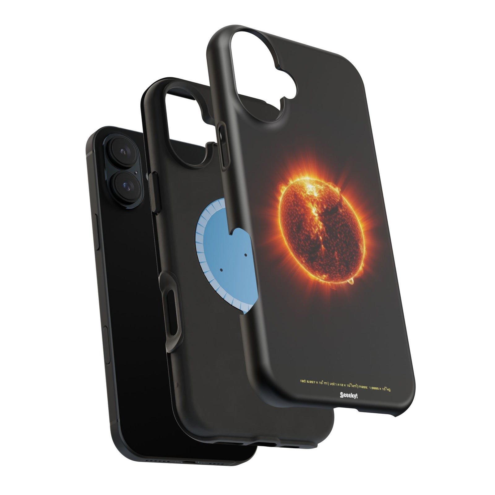 Red Solar Flare – Magnetic Tough iPhone Case