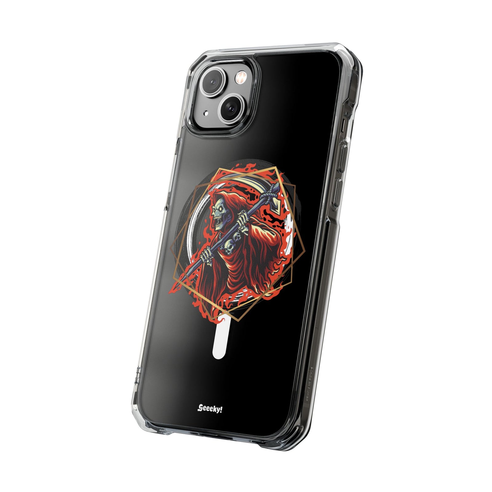 Fiery Reaper - Magnetic Clear iPhone Case