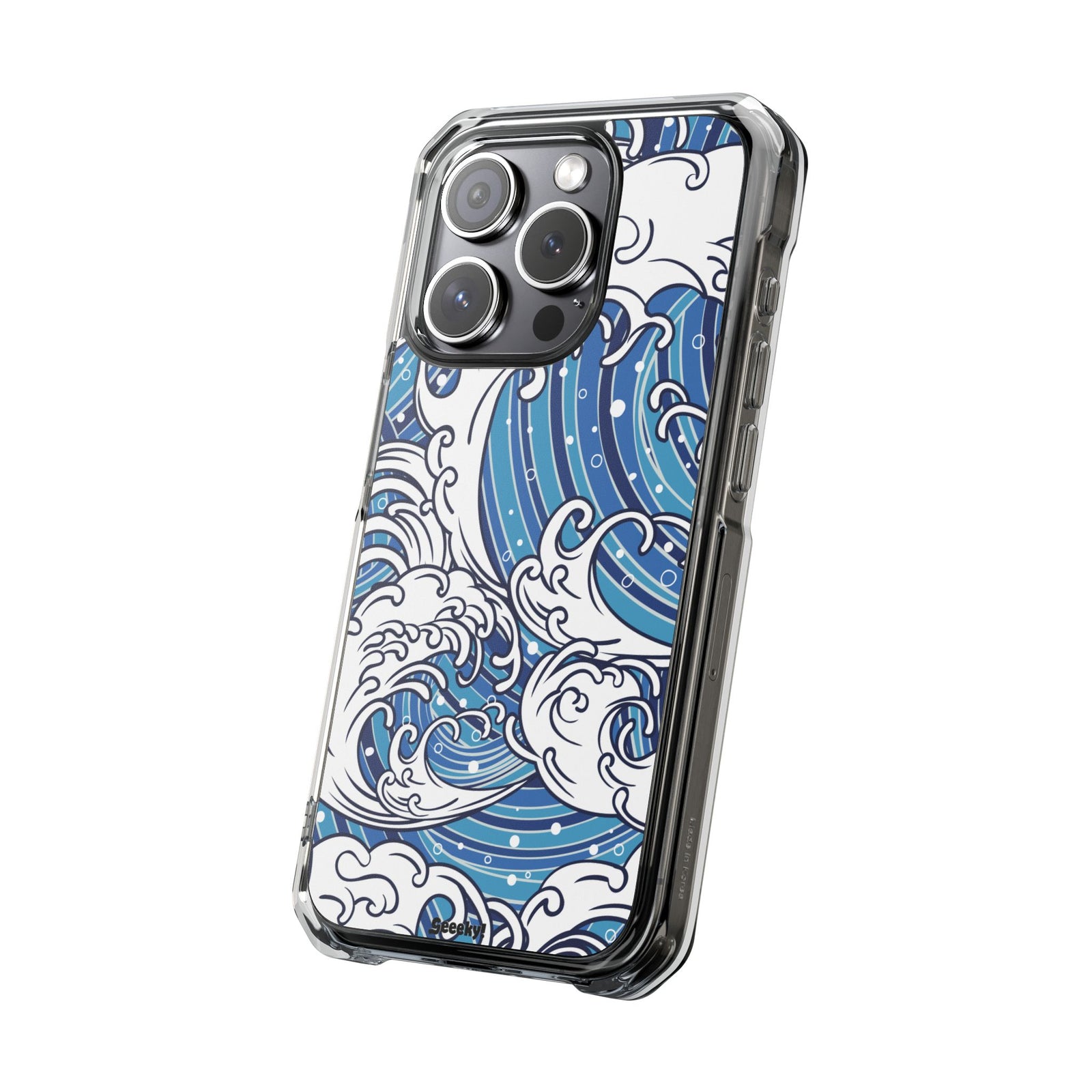 Umi-Nami – Japanese Wave - Magnetic Clear iPhone Case