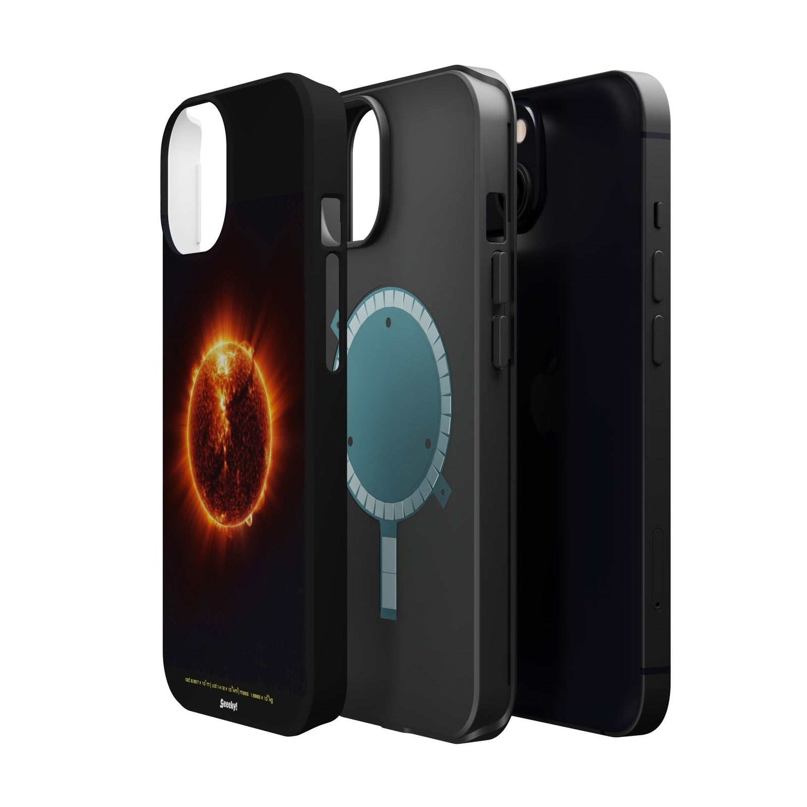 Red Solar Flare – Magnetic Tough iPhone Case