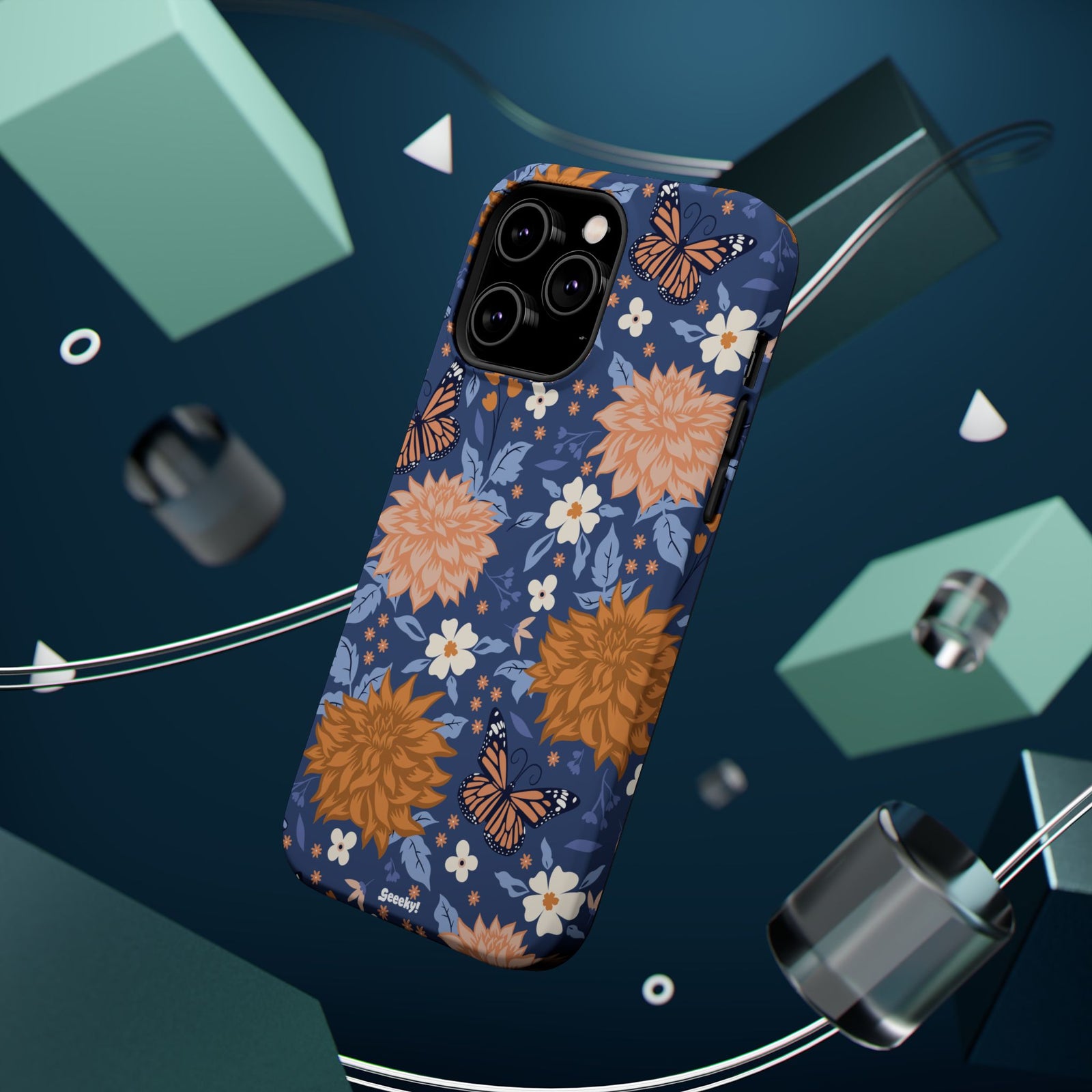 Floral Bliss – Magnetic Tough iPhone Case