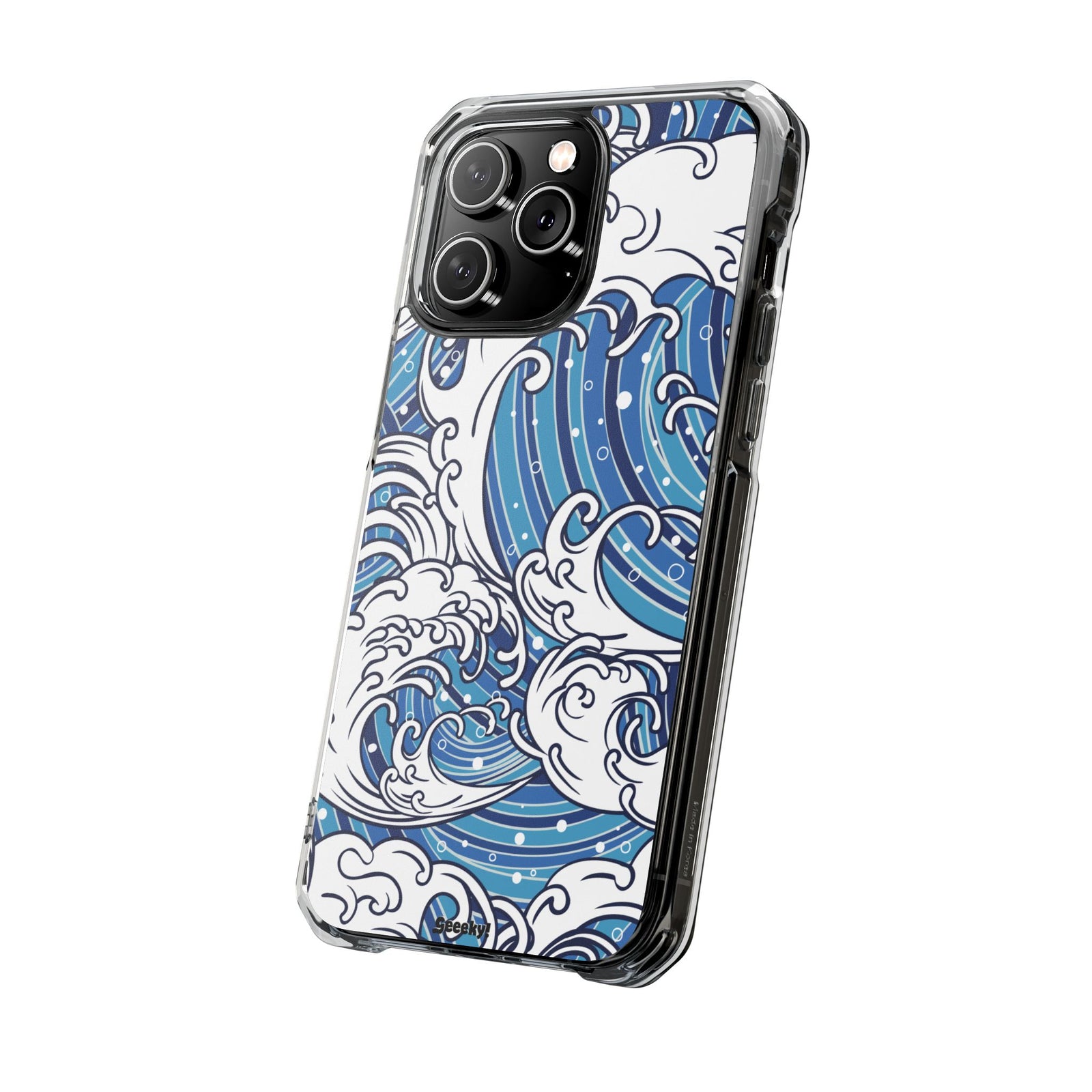 Umi-Nami – Japanese Wave - Magnetic Clear iPhone Case