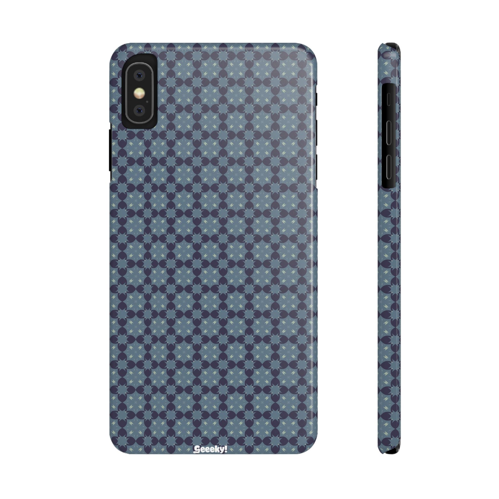 Blue Geometric Bliss – Slim iPhone Case