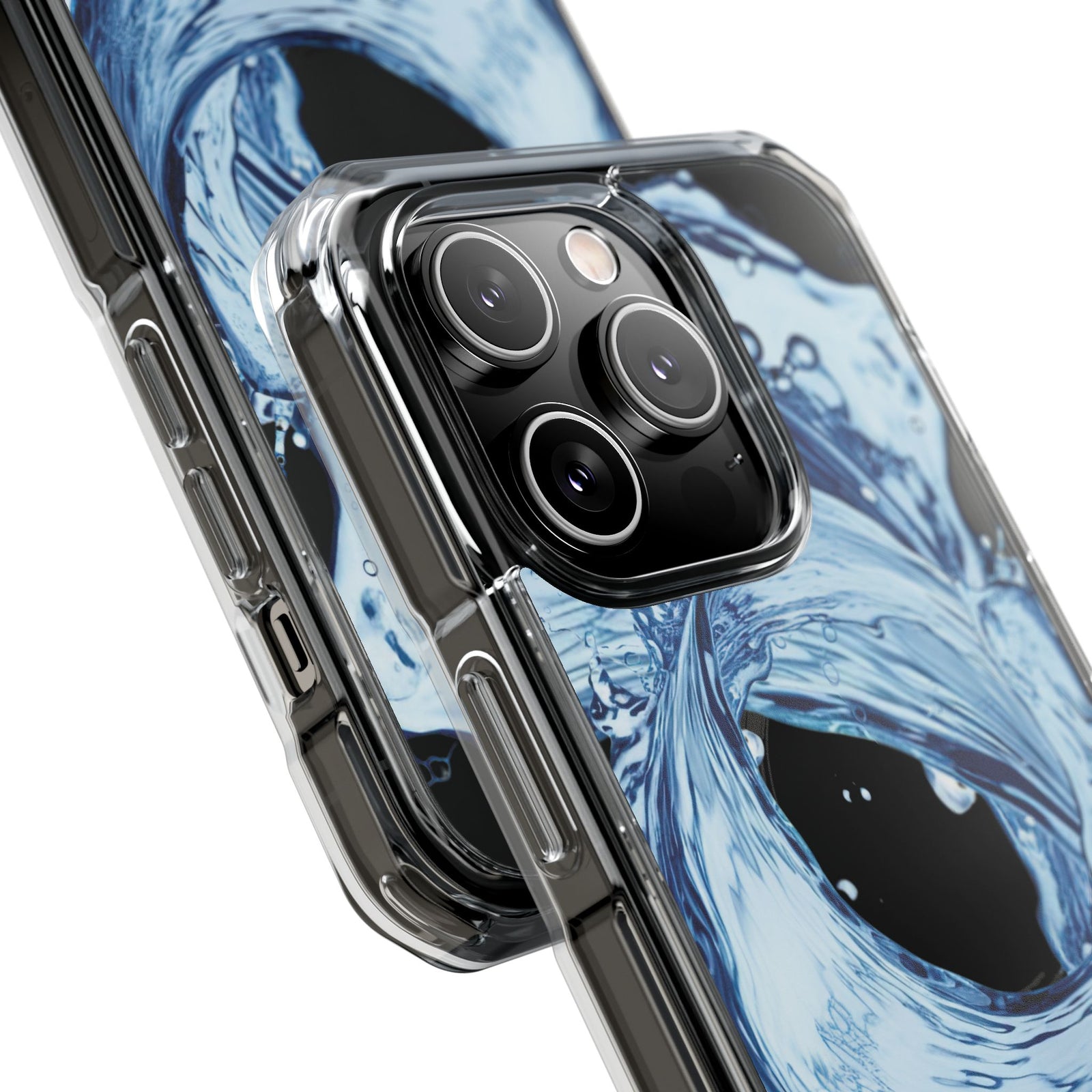 Aqua Surge - Magnetic Clear iPhone Case