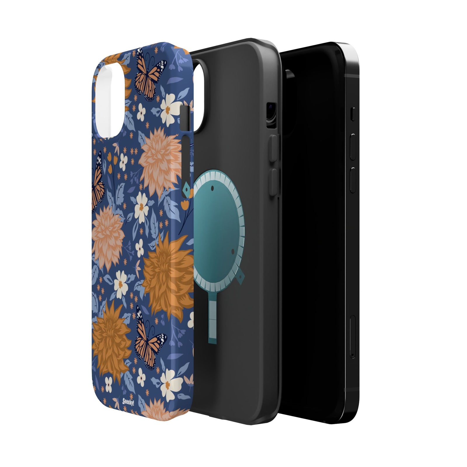 Floral Bliss – Magnetic Tough iPhone Case