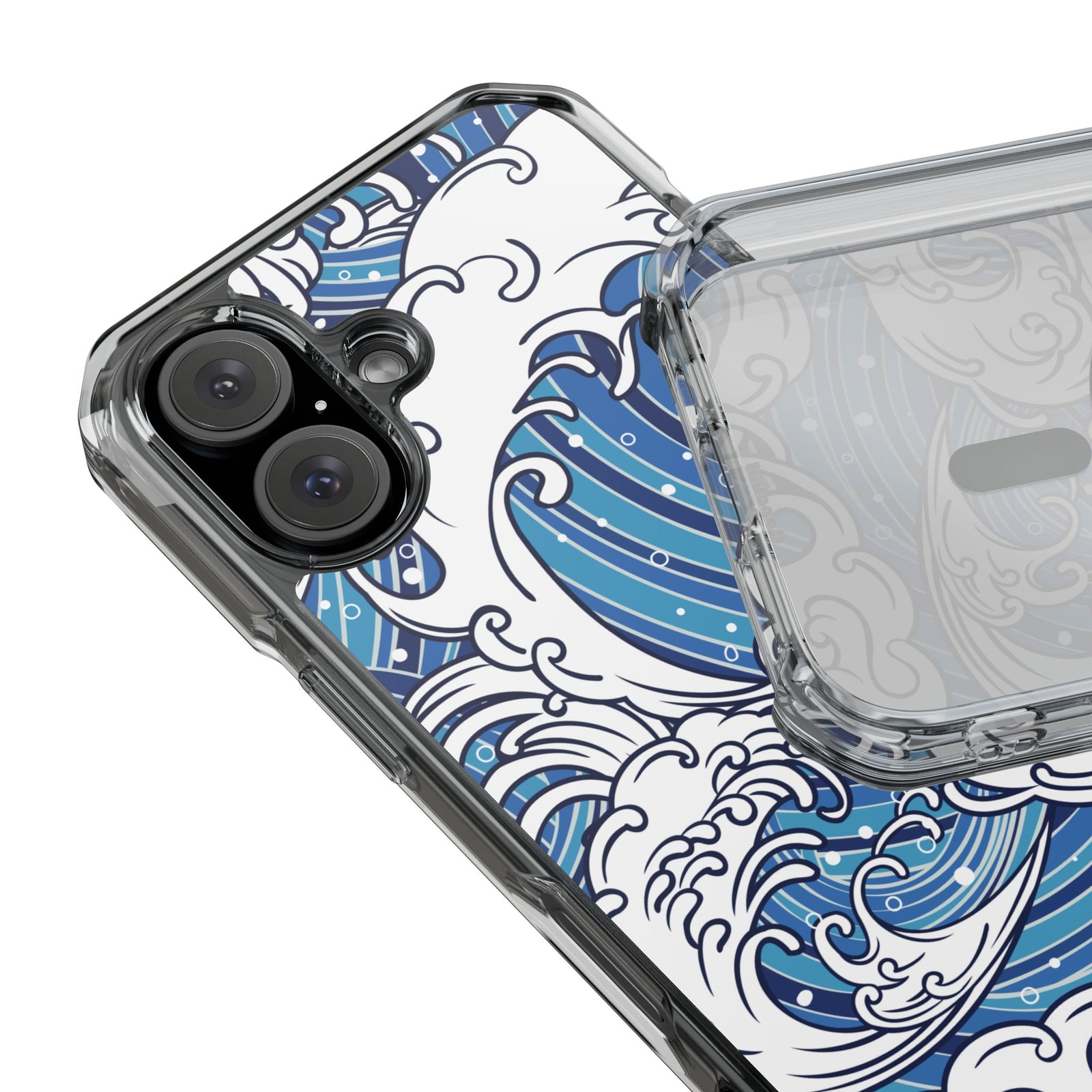 Umi-Nami – Japanese Wave - Magnetic Clear iPhone Case