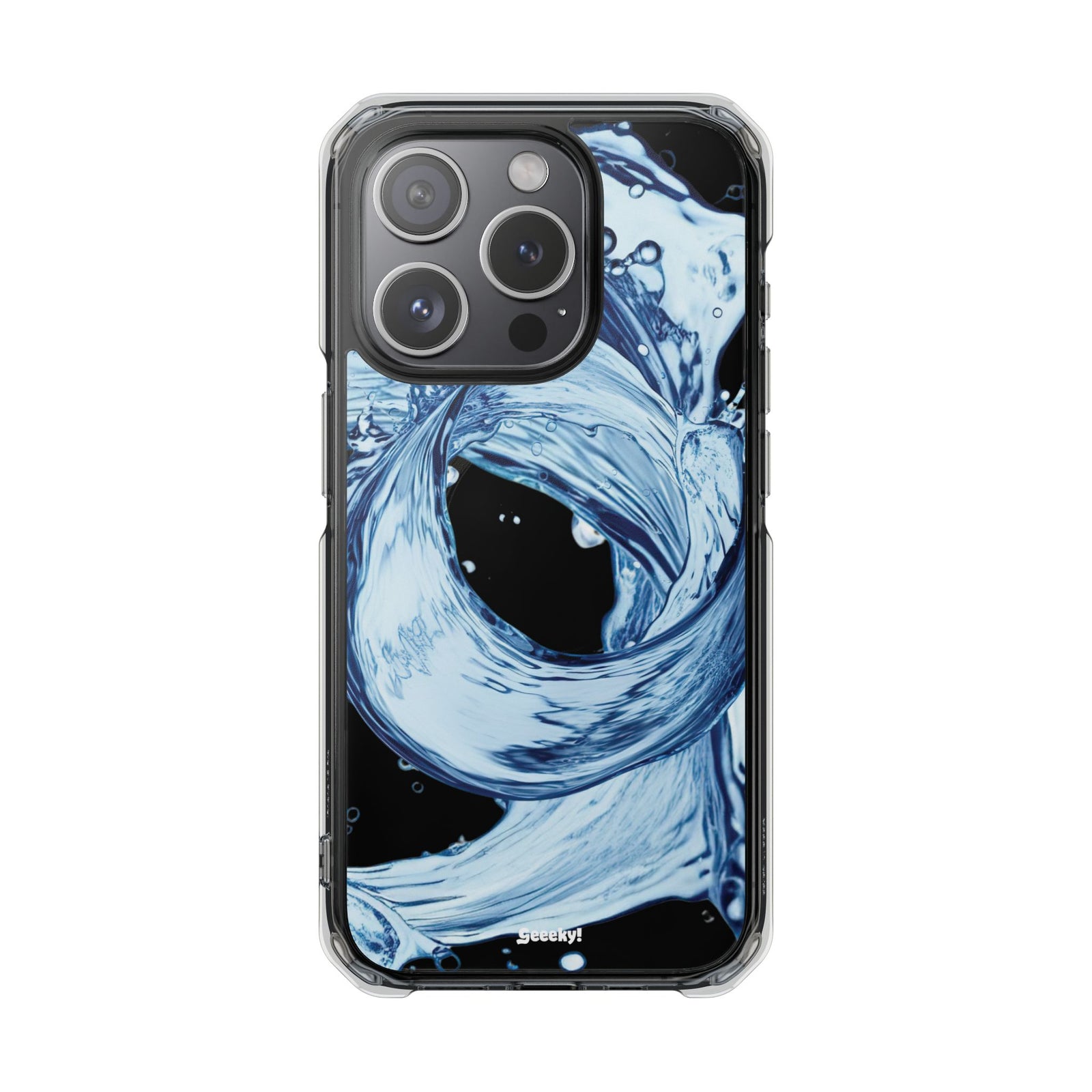 Aqua Surge - Magnetic Clear iPhone Case