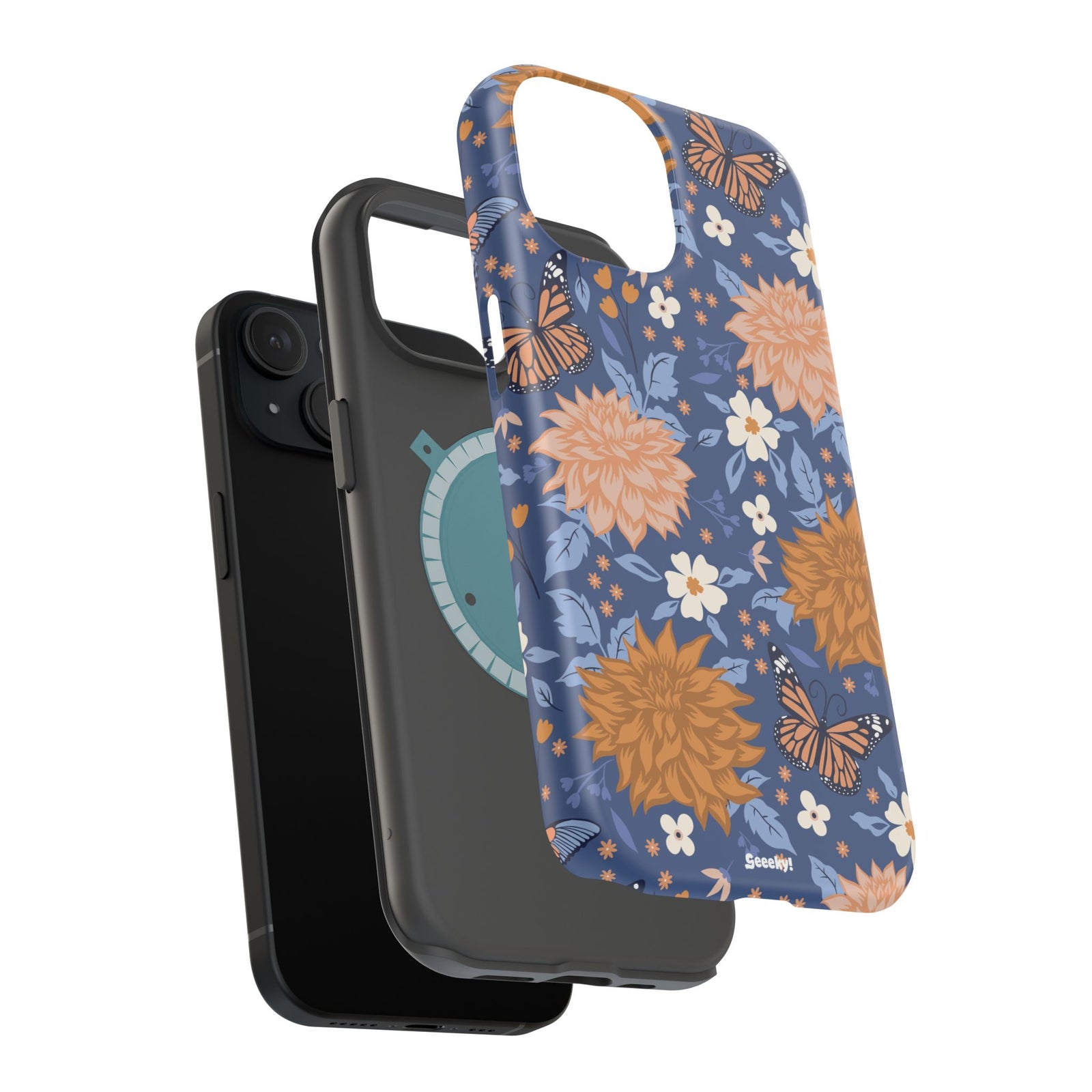 Floral Bliss – Magnetic Tough iPhone Case