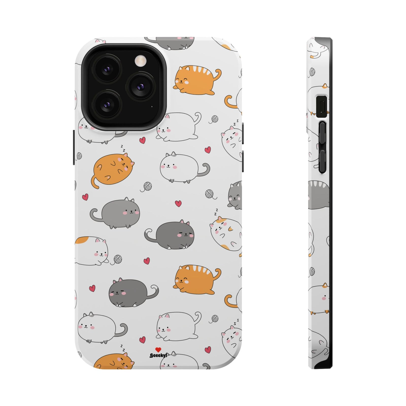 Chubby Cat Cuddle – Magnetic Tough iPhone Case