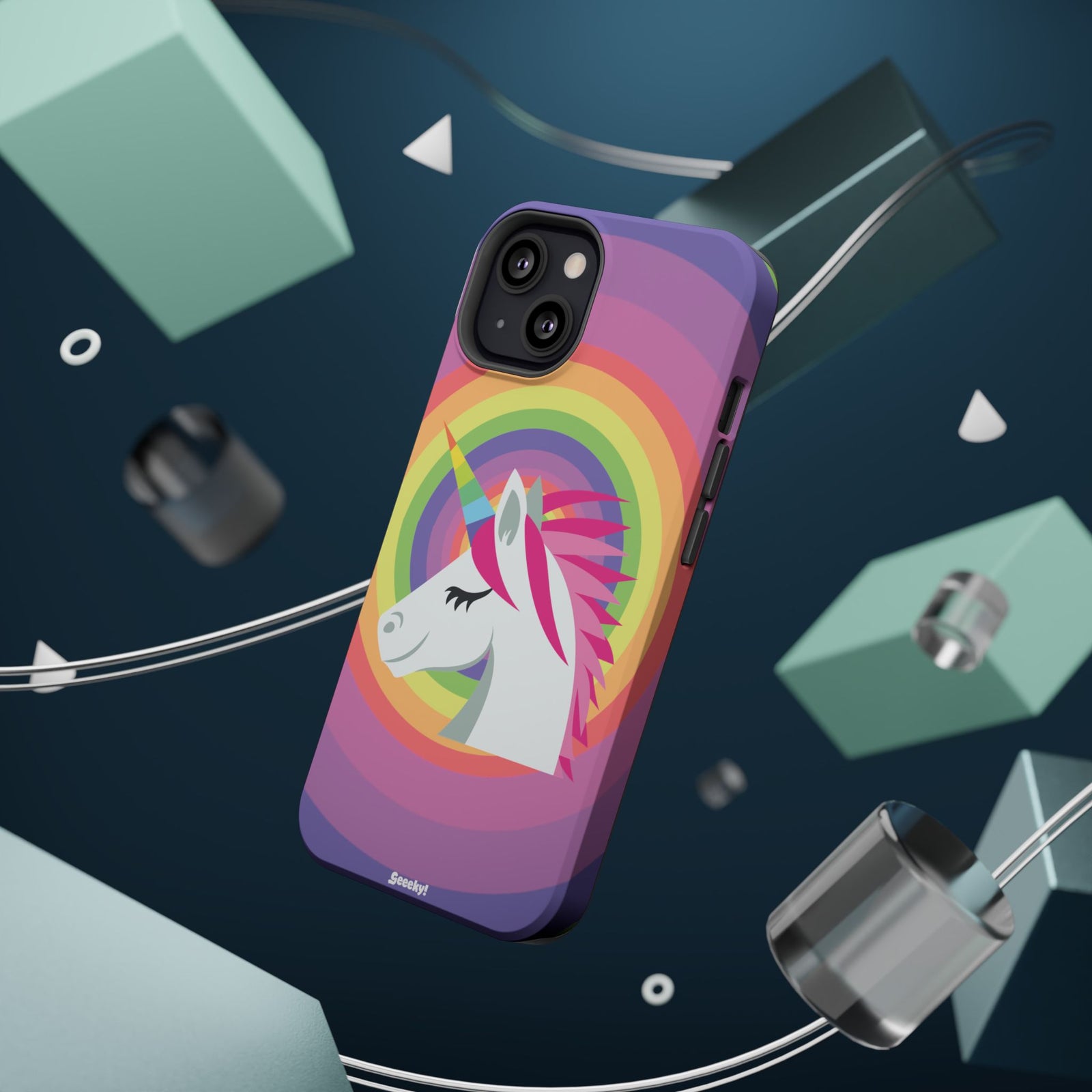 Unicorn’s Rainbow Radiance – Magnetic Tough iPhone Case