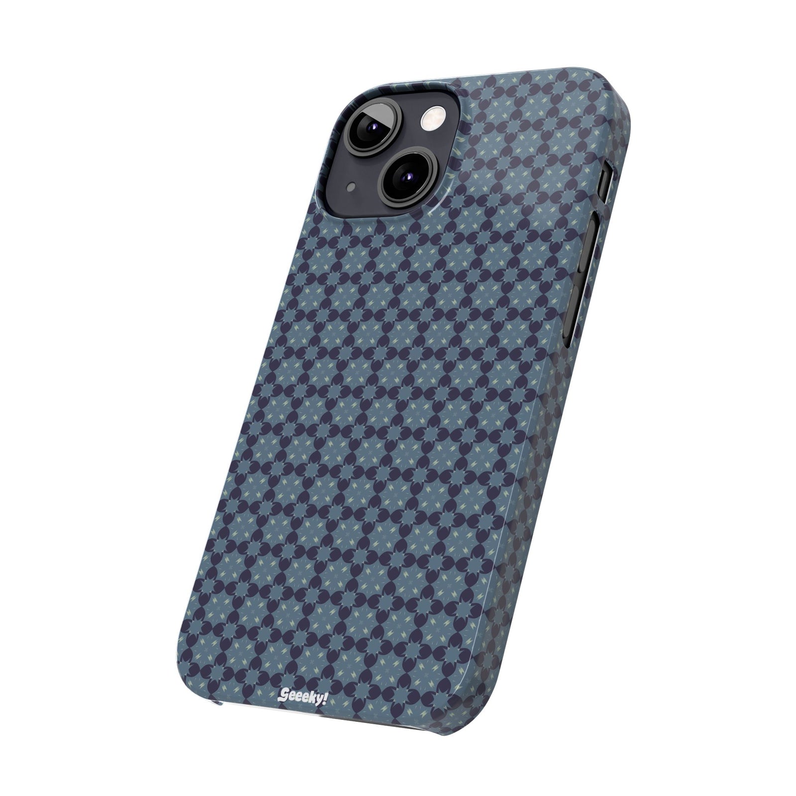 Blue Geometric Bliss – Slim iPhone Case