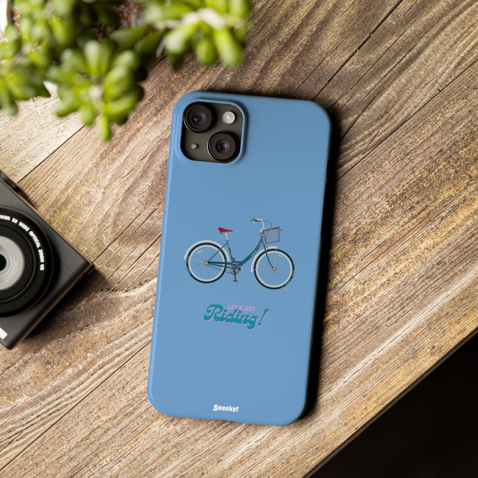 Riding in Blue – Slim iPhone Case