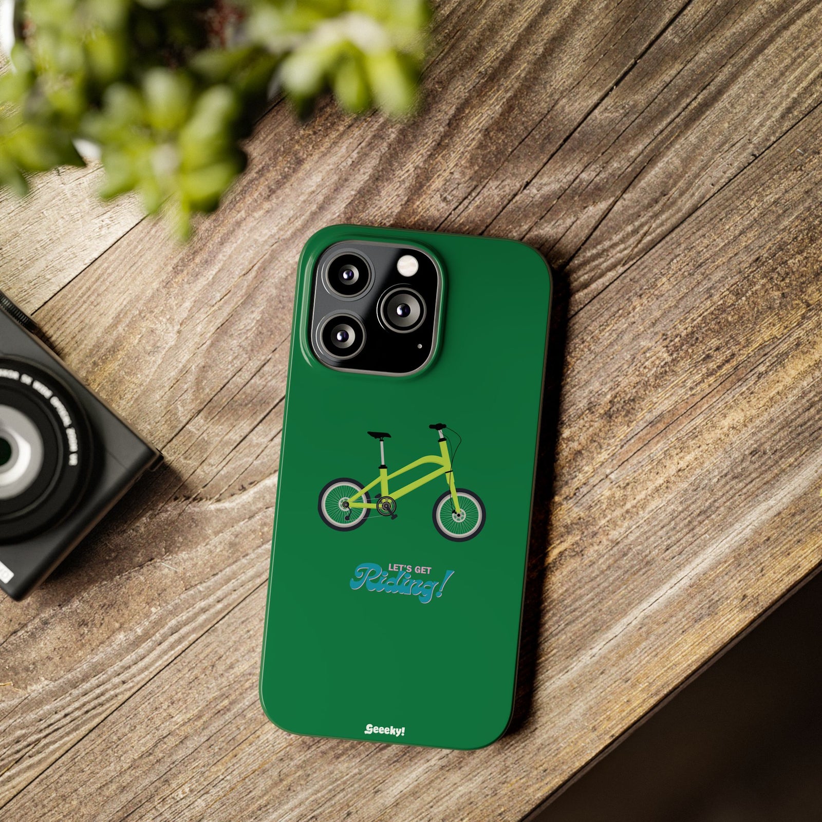 Riding in Racing Green – Slim iPhone Case