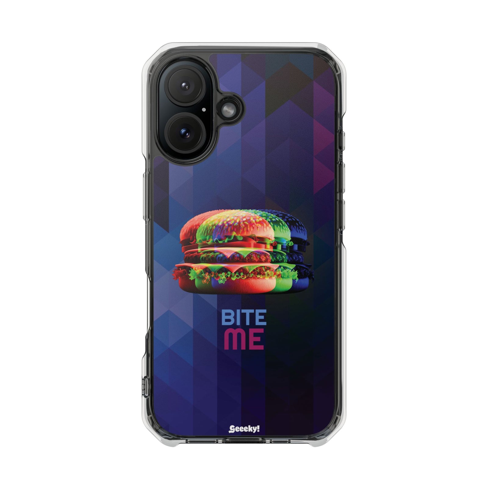 Prismatic Burger - Magnetic Clear iPhone Case