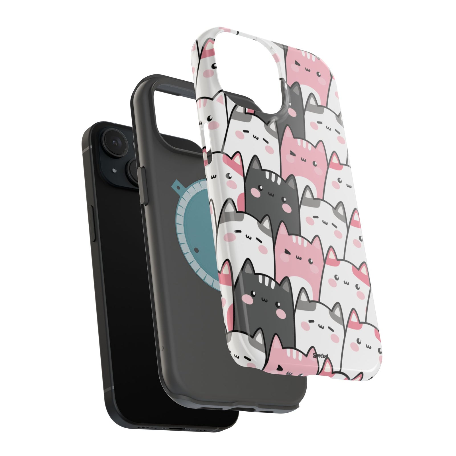 Chubby Cat Mega Cuddle – Magnetic Tough iPhone Case