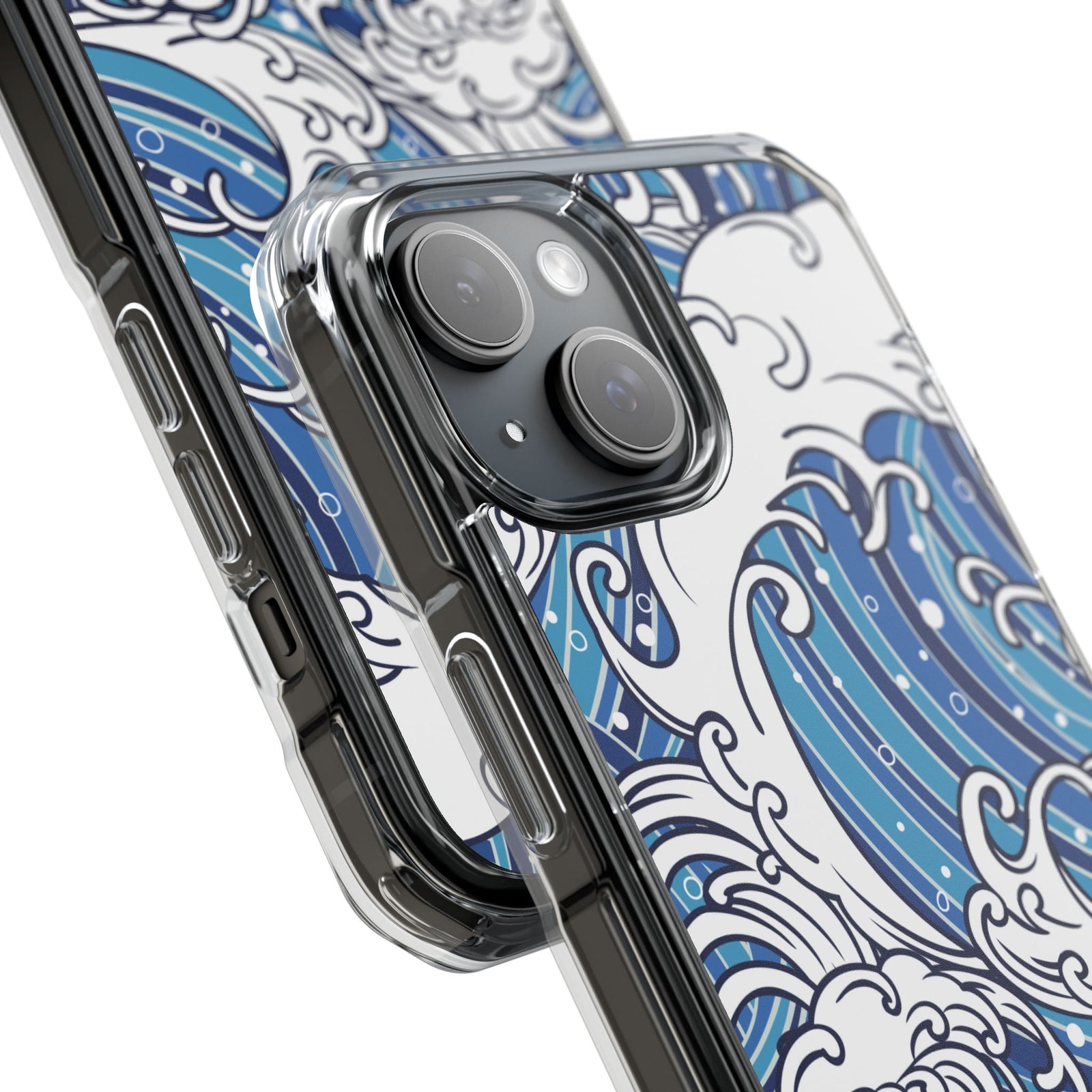 Umi-Nami – Japanese Wave - Magnetic Clear iPhone Case