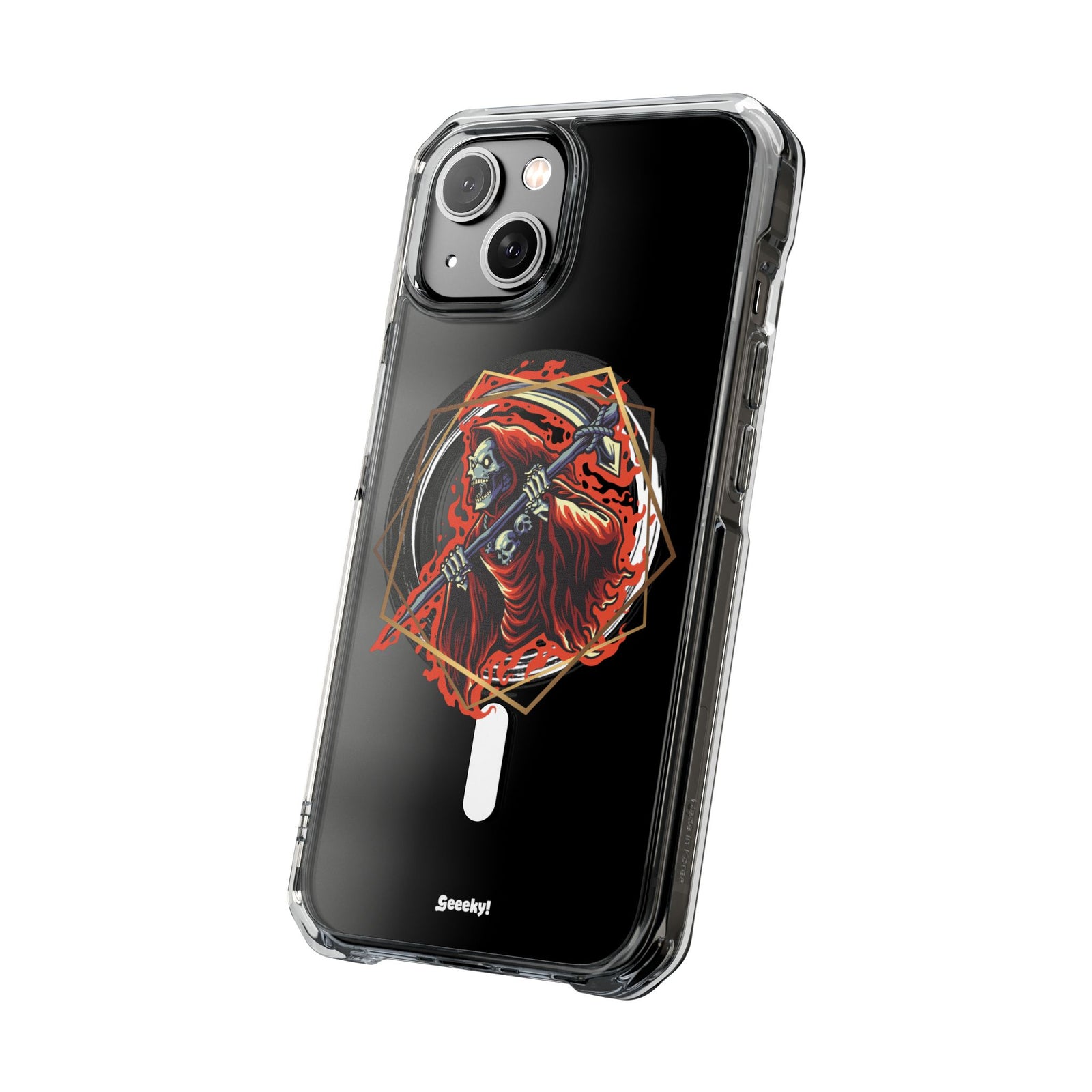 Fiery Reaper - Magnetic Clear iPhone Case