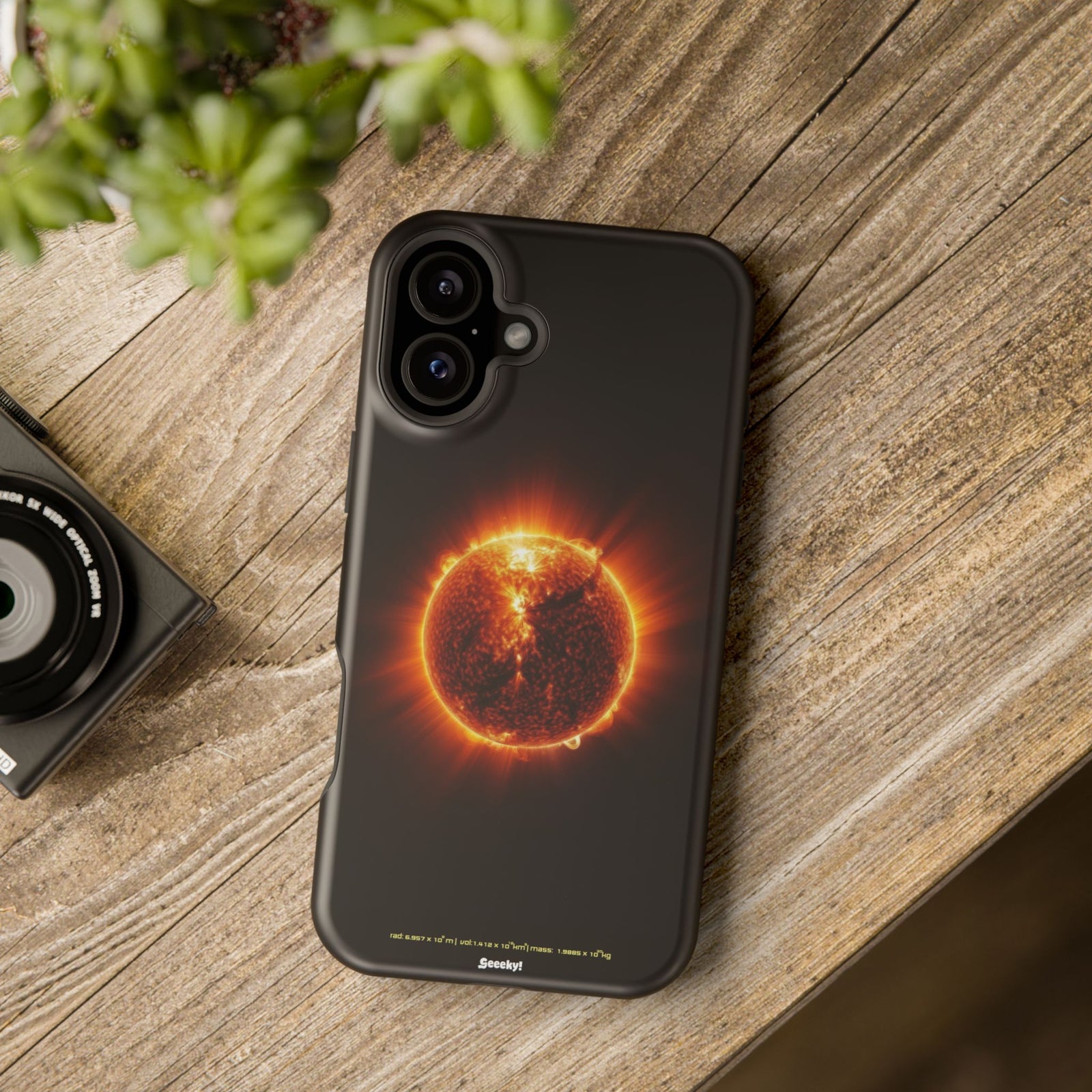 Red Solar Flare – Magnetic Tough iPhone Case