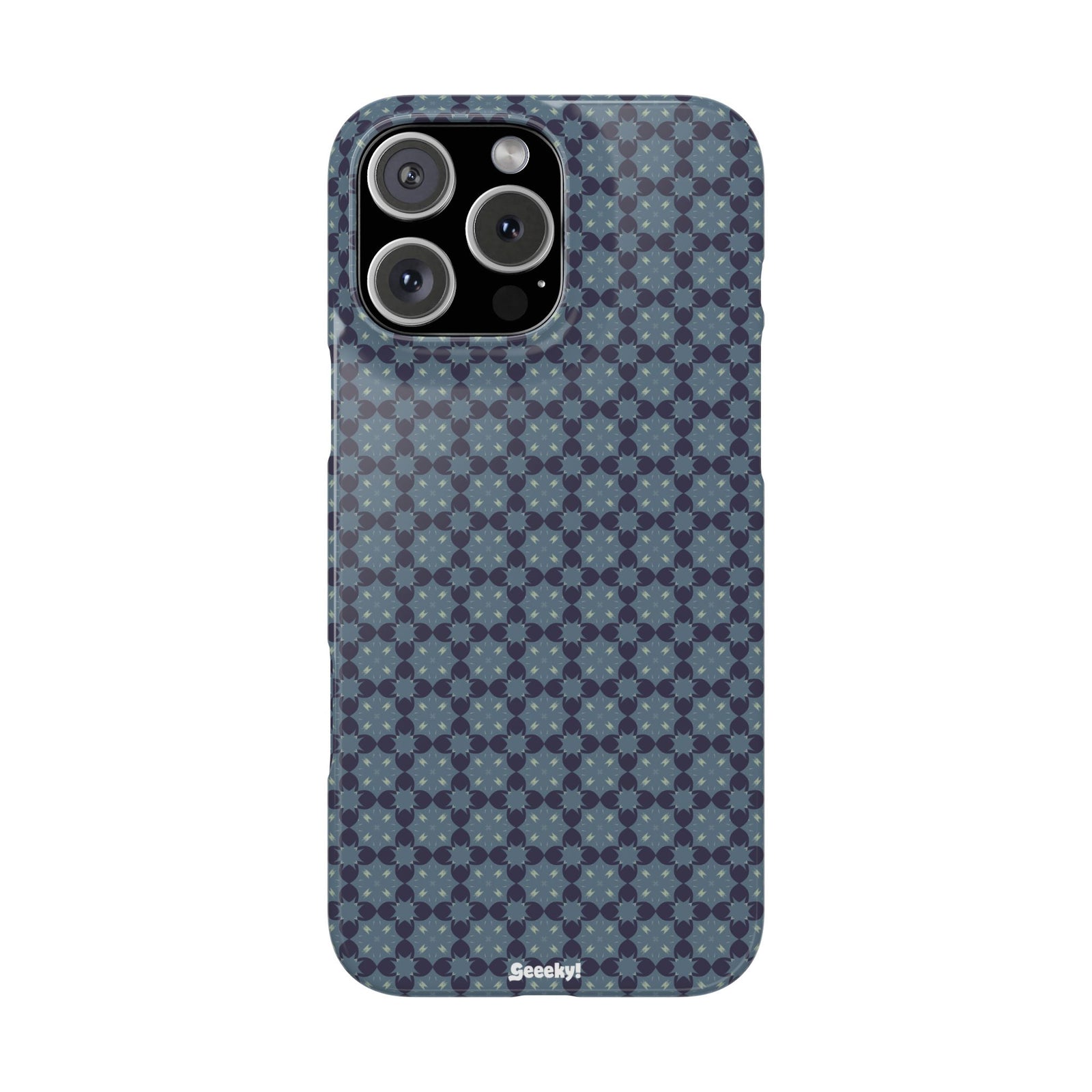 Blue Geometric Bliss – Slim iPhone Case