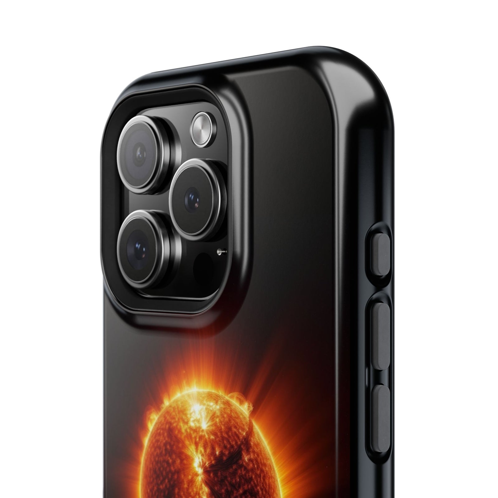 Red Solar Flare – Magnetic Tough iPhone Case