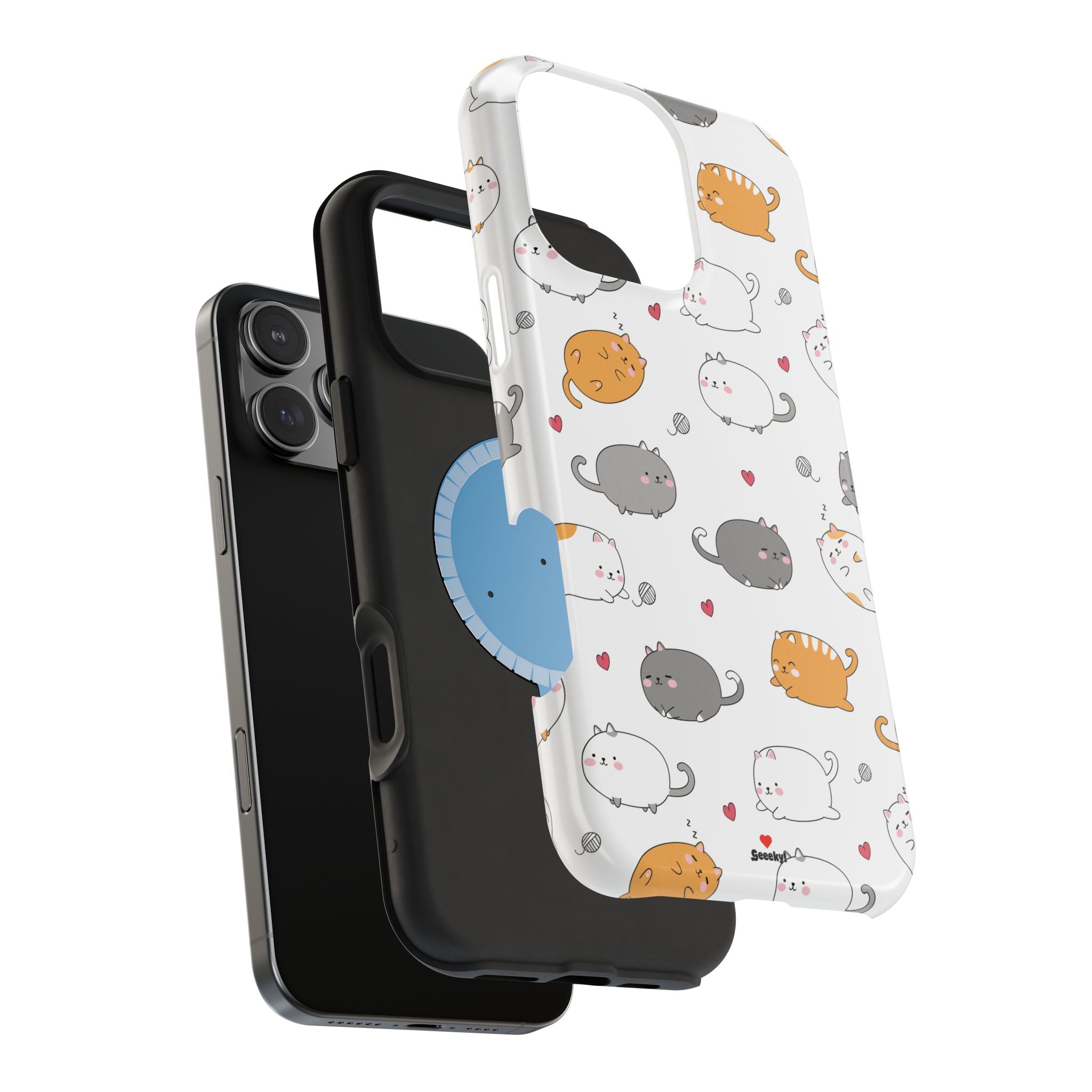 Chubby Cat Cuddle – Magnetic Tough iPhone Case