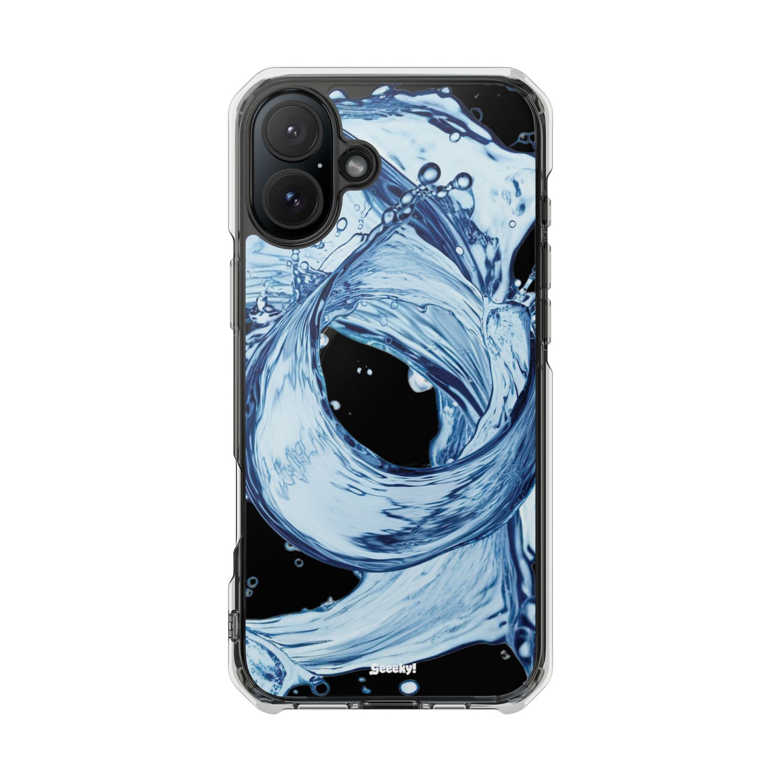 Aqua Surge - Magnetic Clear iPhone Case